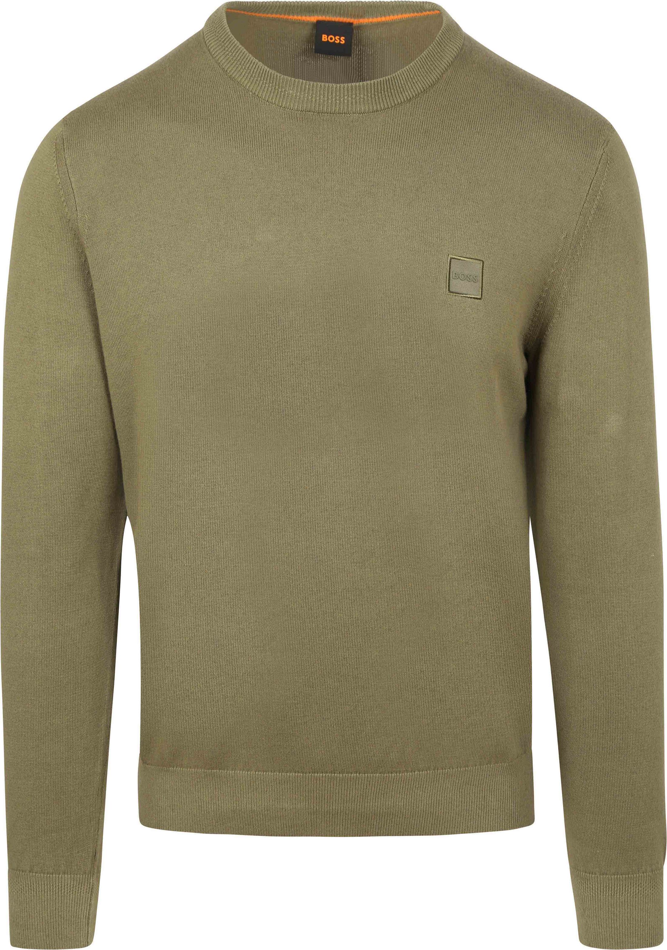 BOSS Sweter Zielony 50527583-342 
