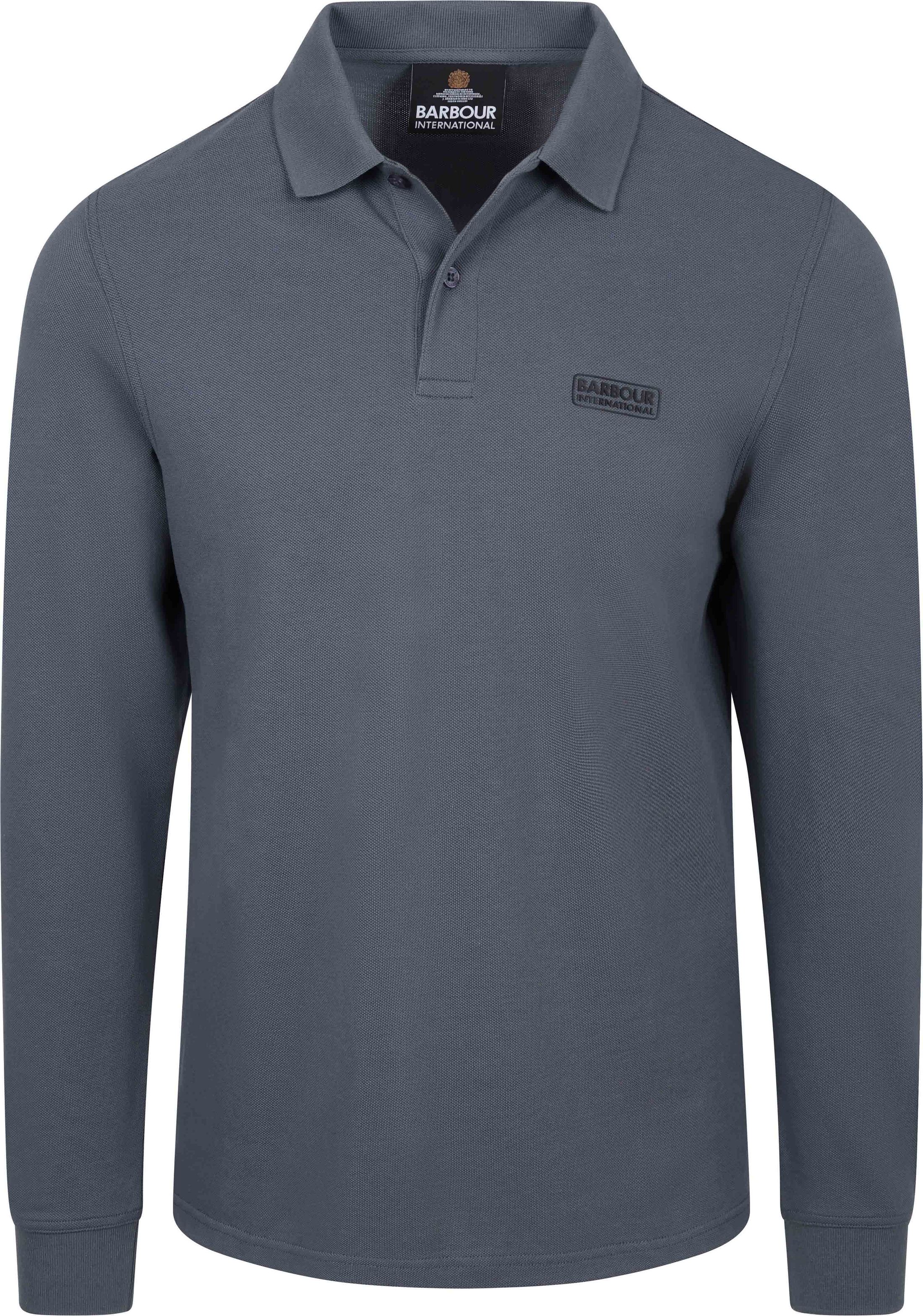 Barbour International Longsleeve Piqué Poloshirt Washed Charcoal MML1348-CH11 commander en ligne | Suitable