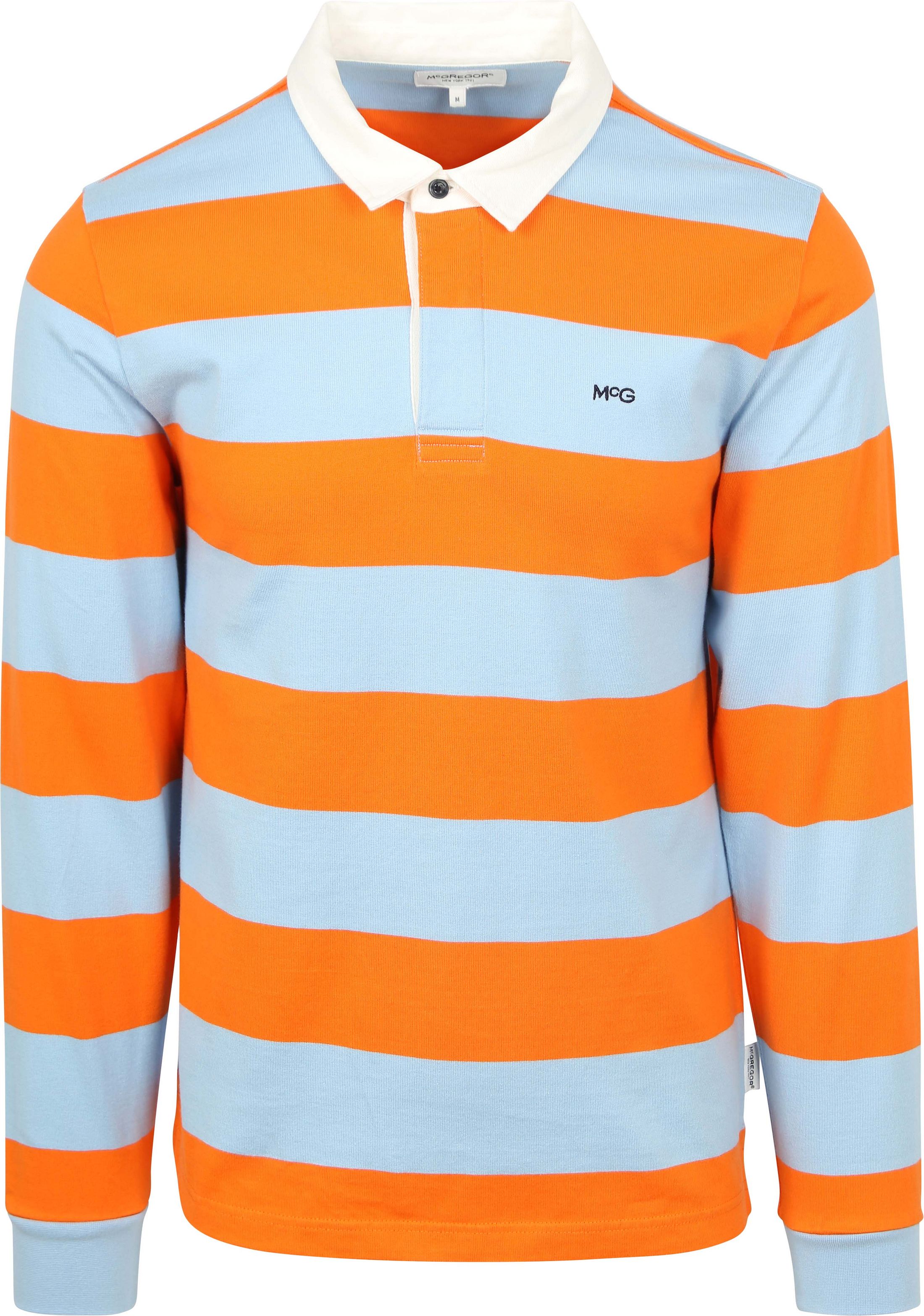 McGregor Rugbyshirt Streifen Orange Blau kaufen | MM242.8004.04-2001 | Suitable
