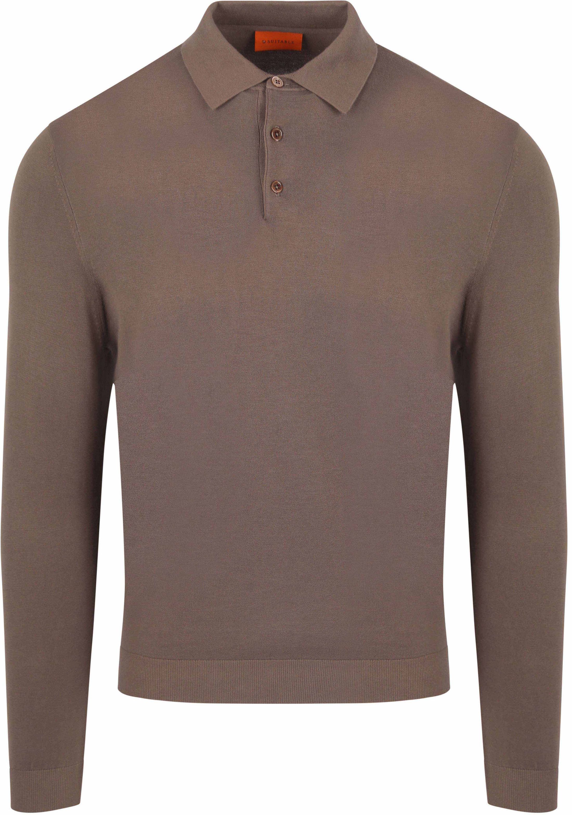 Suitable Compact Cotton Polo Shirt Taupe PU-POLO-CO-24 Taupe order online | Suitable