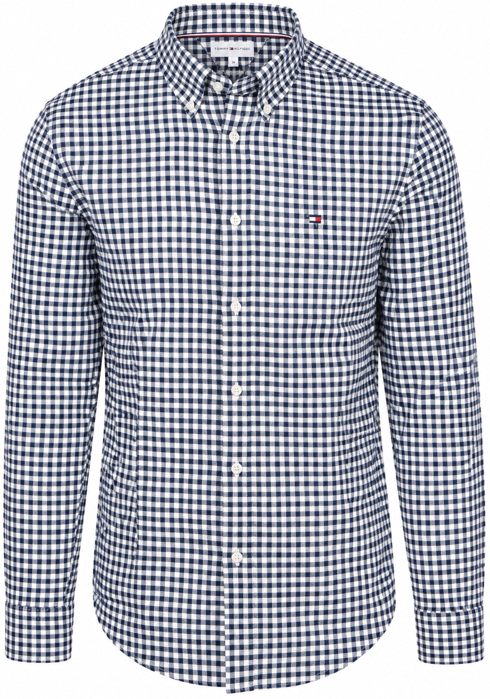 Tommy Hilfiger Flanell Hemd Dobby Gingham Karomuster Navy kaufen | MW0MW44604-0MS | Suitable