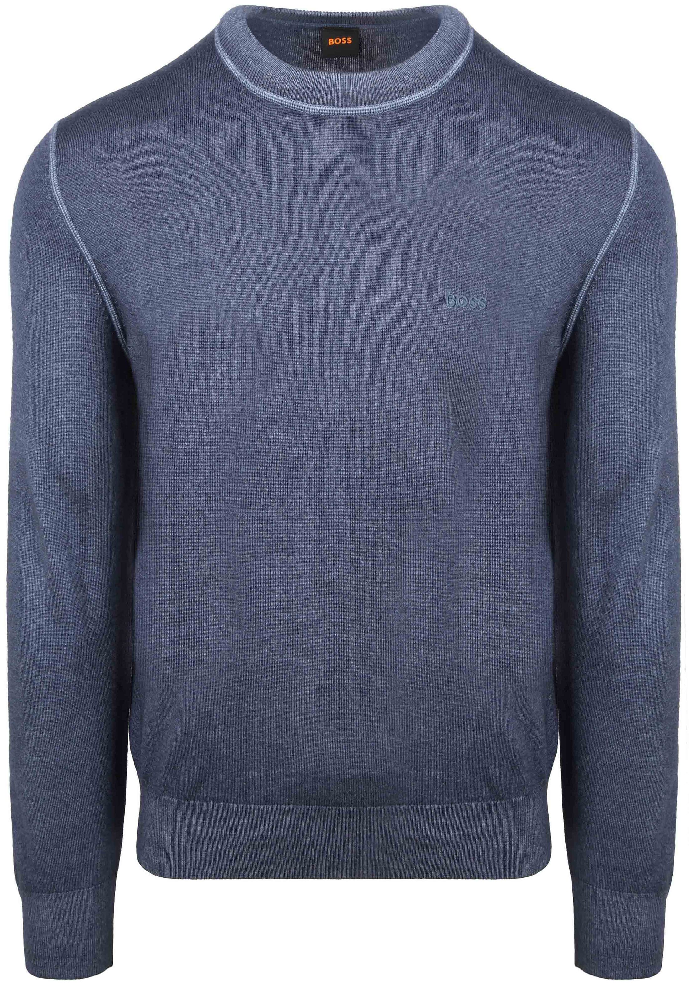 BOSS Trui Astefo Wol Blauw 50550534-495 kopen | Suitable