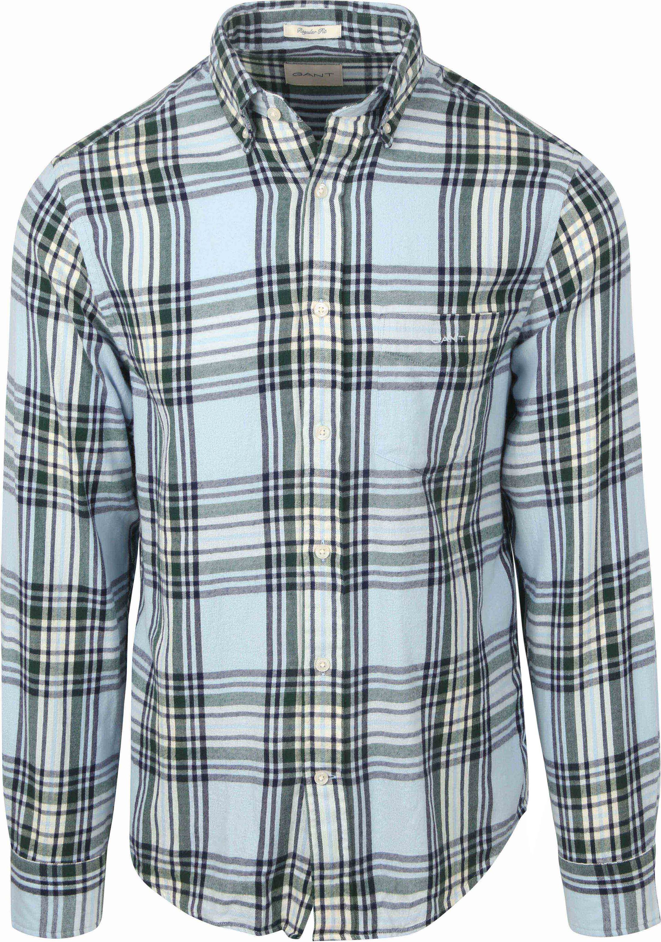 Gant Chemise Flannel Bleu A Carreaux 3250243-457 commander en ligne | Suitable
