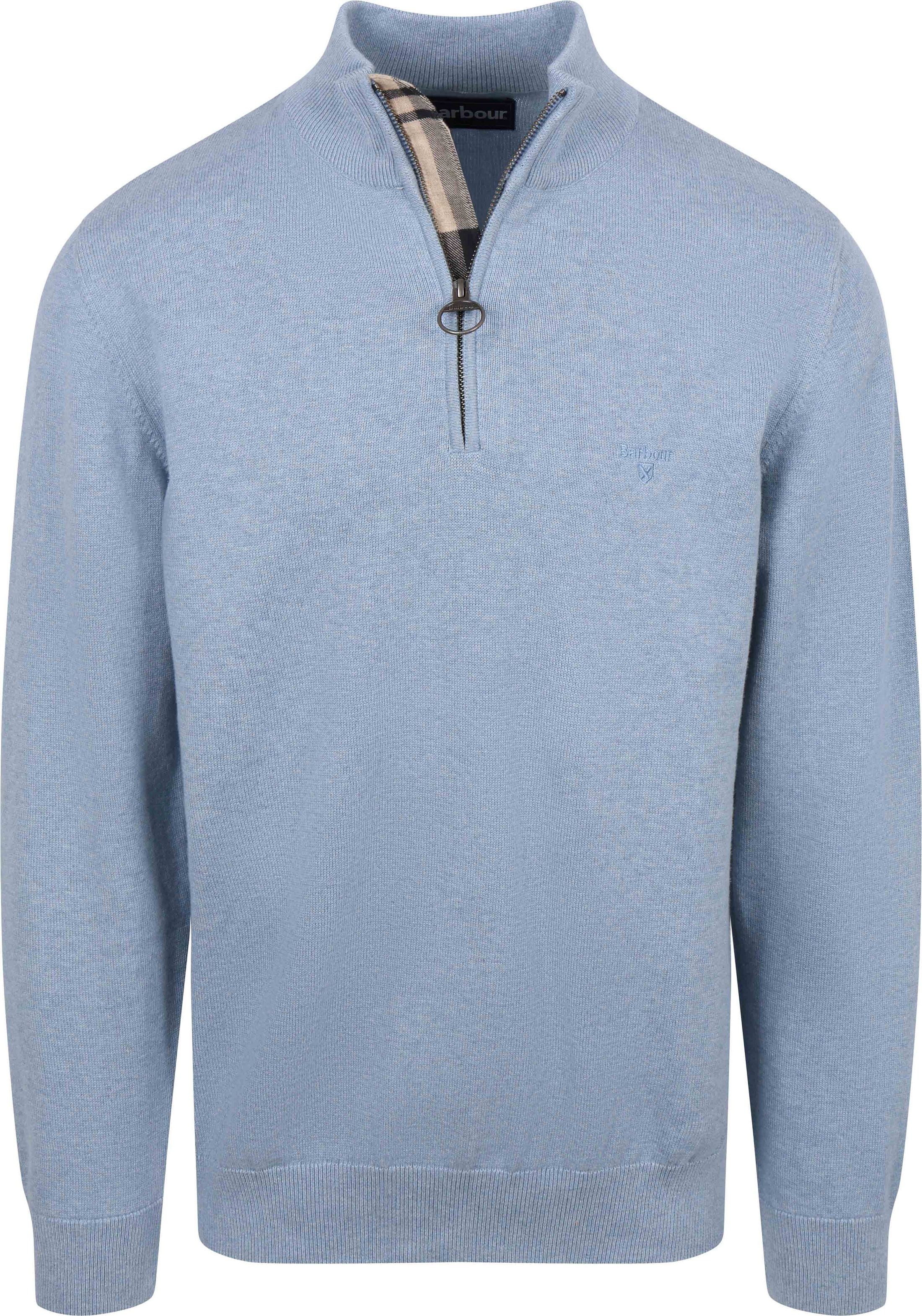 Barbour Half Zip Trui Lichtblauw MKN1074-BL14 kopen | Suitable
