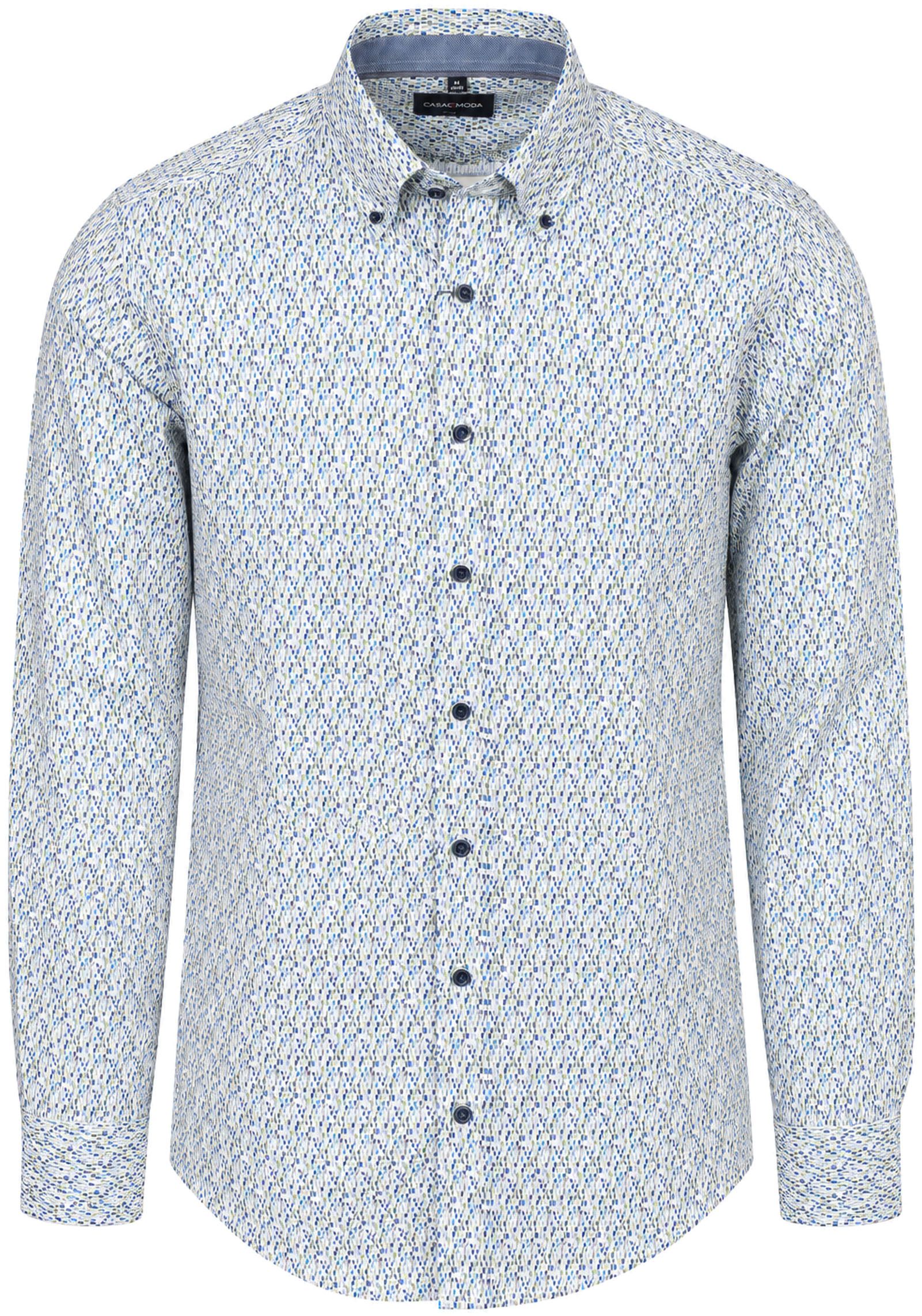 CASAMODA Shirt Print Blue and Green order online | 126132490-600 | Suitable Liechtenstein