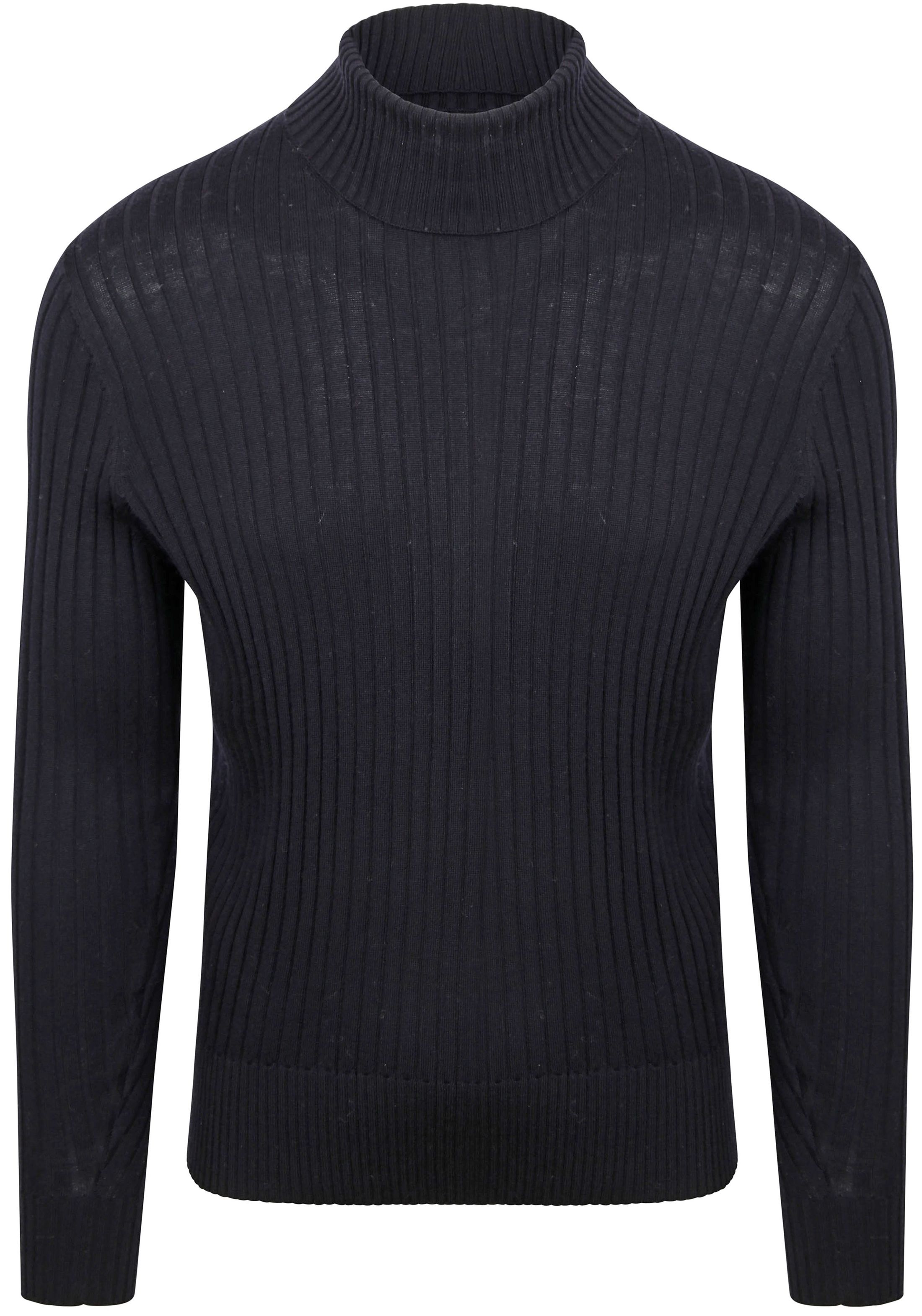 Suitable Rullekrave Rib Merino Navy PU-MRI-ROLLDN-25.1- navy 5E1042