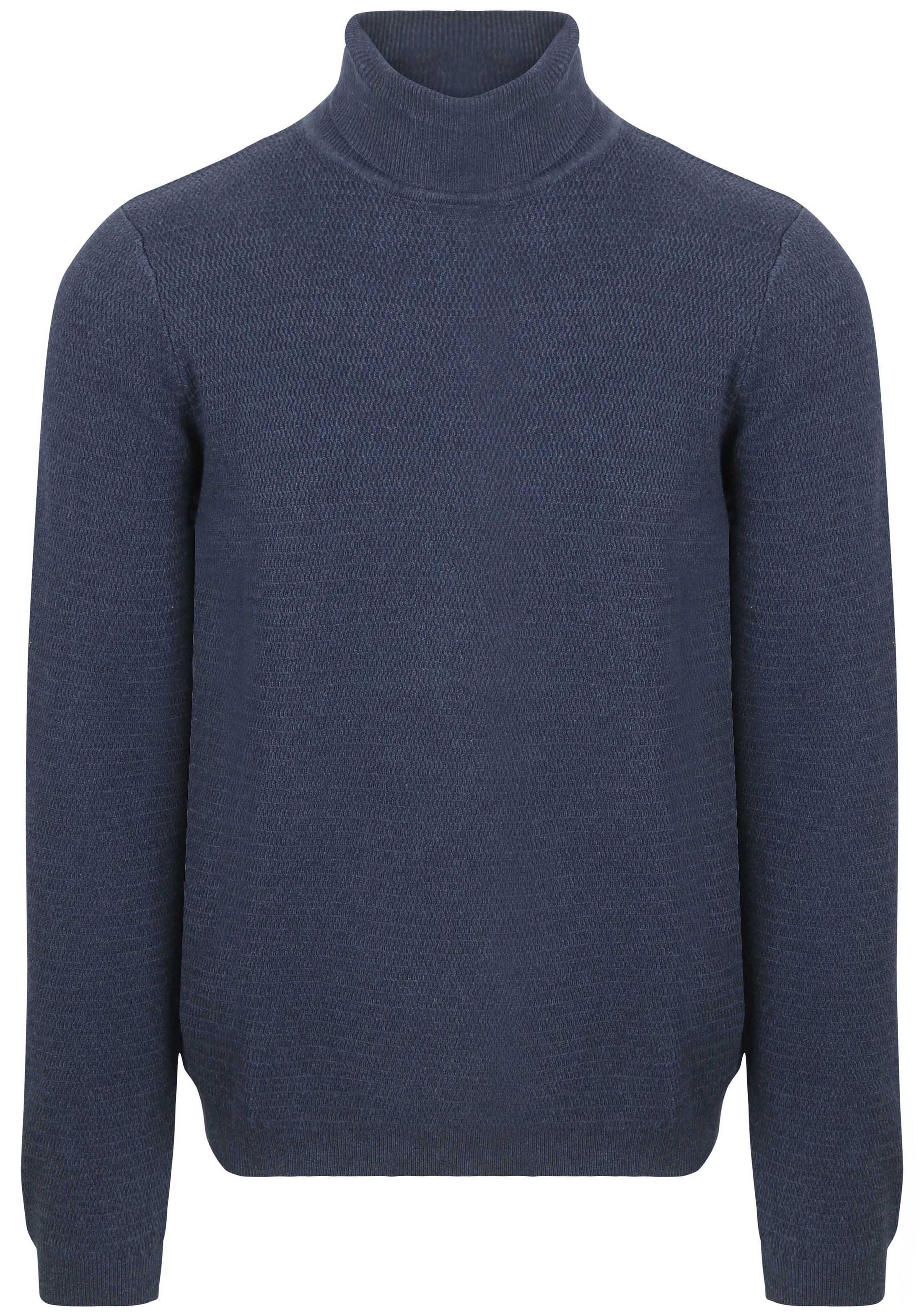 Suitable Rullekrave Struktur Melange Navy RSP-25-STRUCCOL-DN