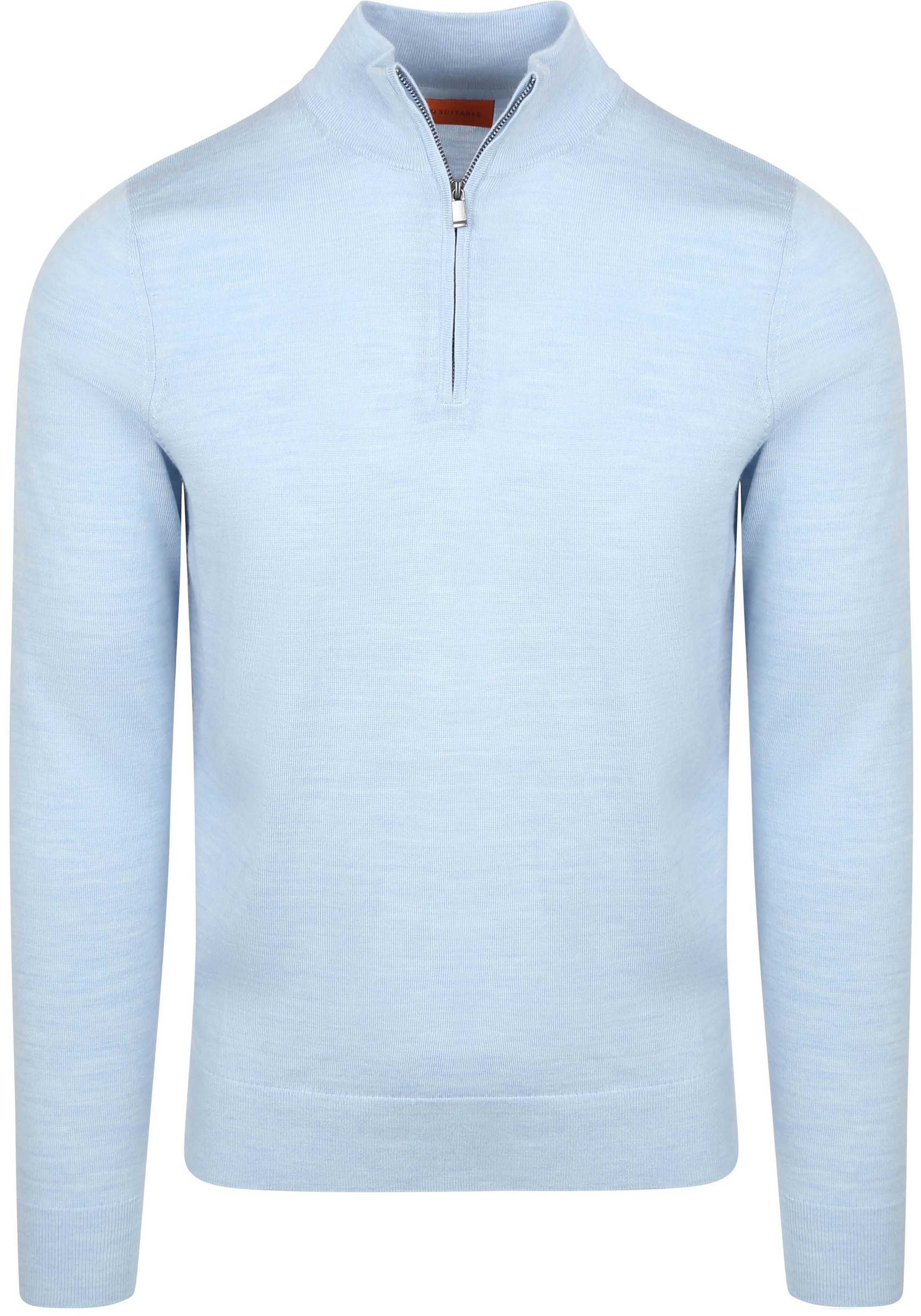 Suitable Merino Half Zip Pullover Hellblau PU-MRI-HZ-26-LB - 5M1655 Light Blue kaufen | Suitable