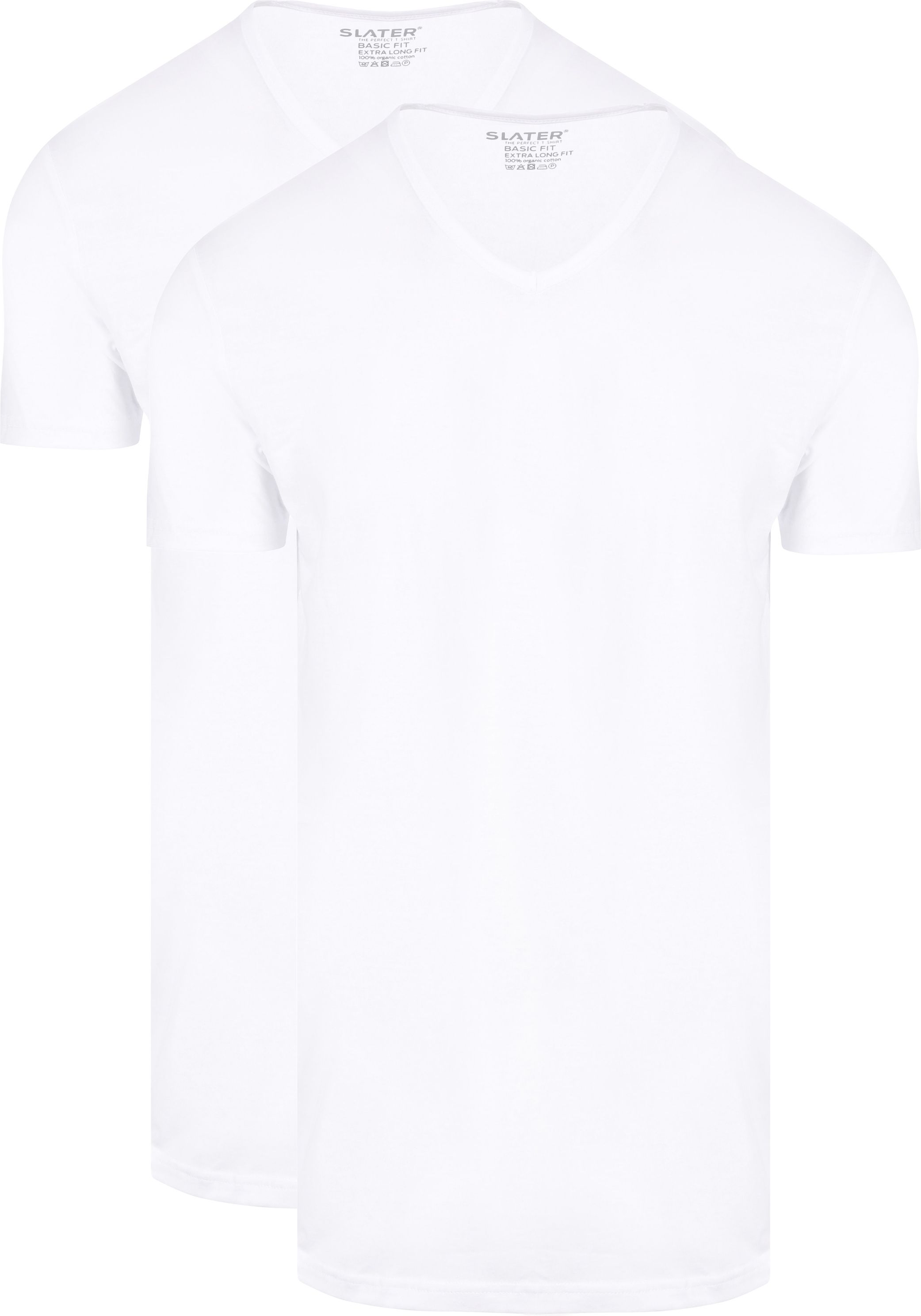 Slater T-shirt Biały 7800 2-pack