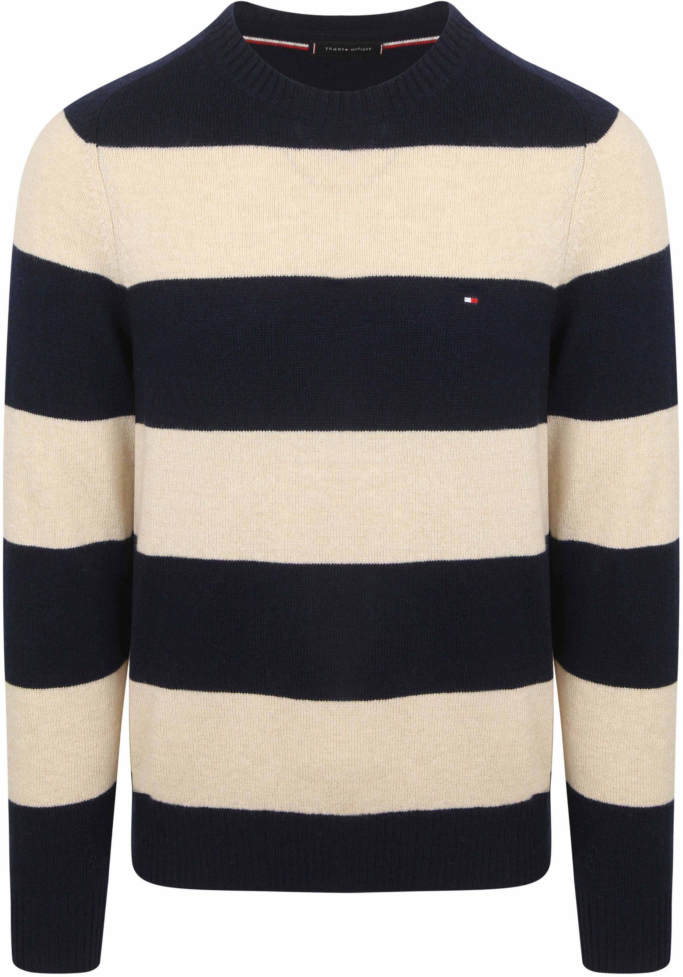 Tommy Hilfiger Trui Lambswool Stripe Navy order online | MW0MW36535-0A4 | Suitable Liechtenstein