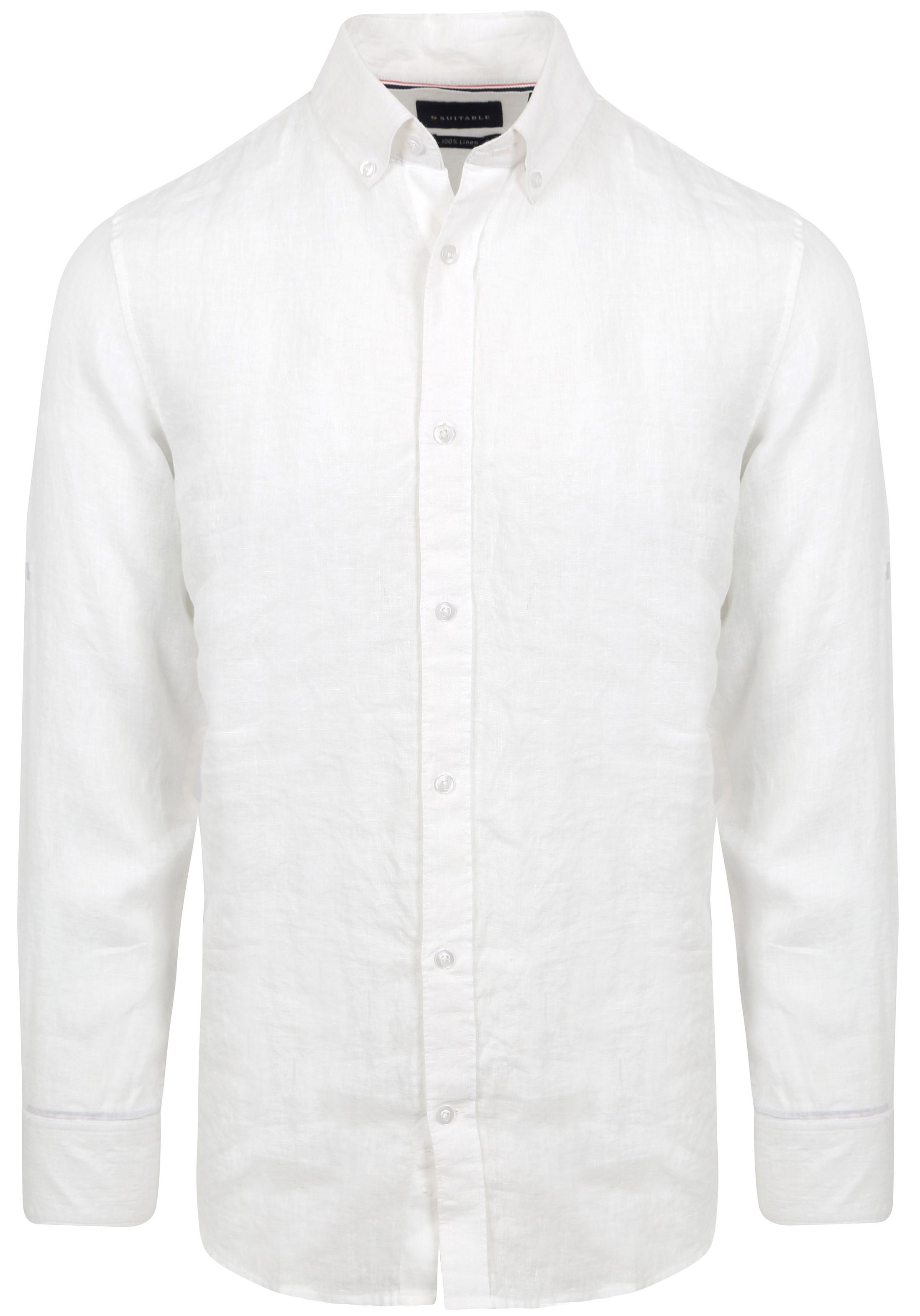 Suitable Hvidt Hørskjorte SH-LIN-WASH -24.03