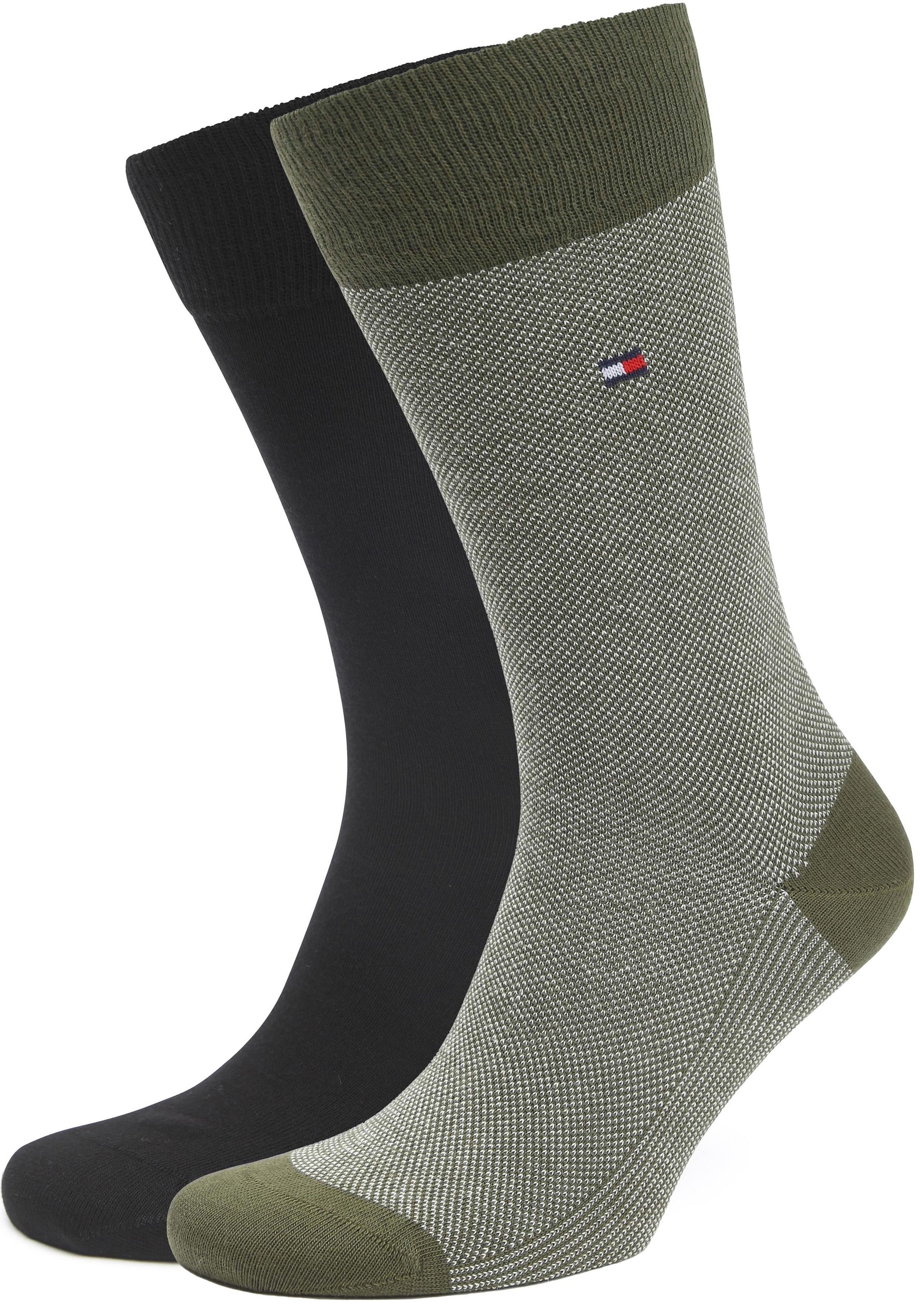 Tommy Hilfiger Chaussettes Lot de 2 paires Birdseye Vert 701226104-024 commander en ligne | Suitable