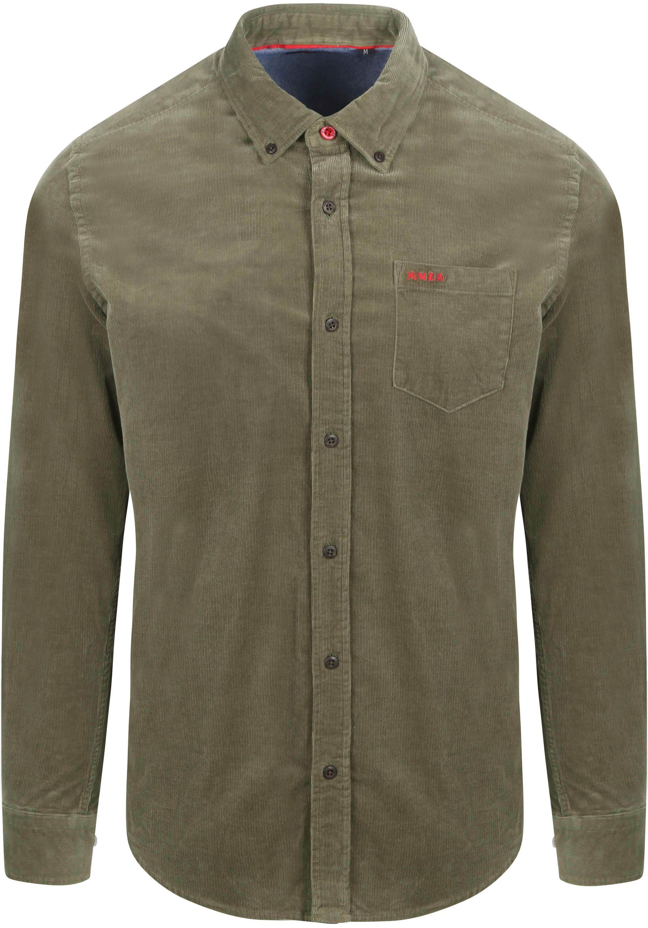 NZA Chemise Omar Fine Corduroy Vert Olive 24HN504-1734 commander en ligne | Suitable