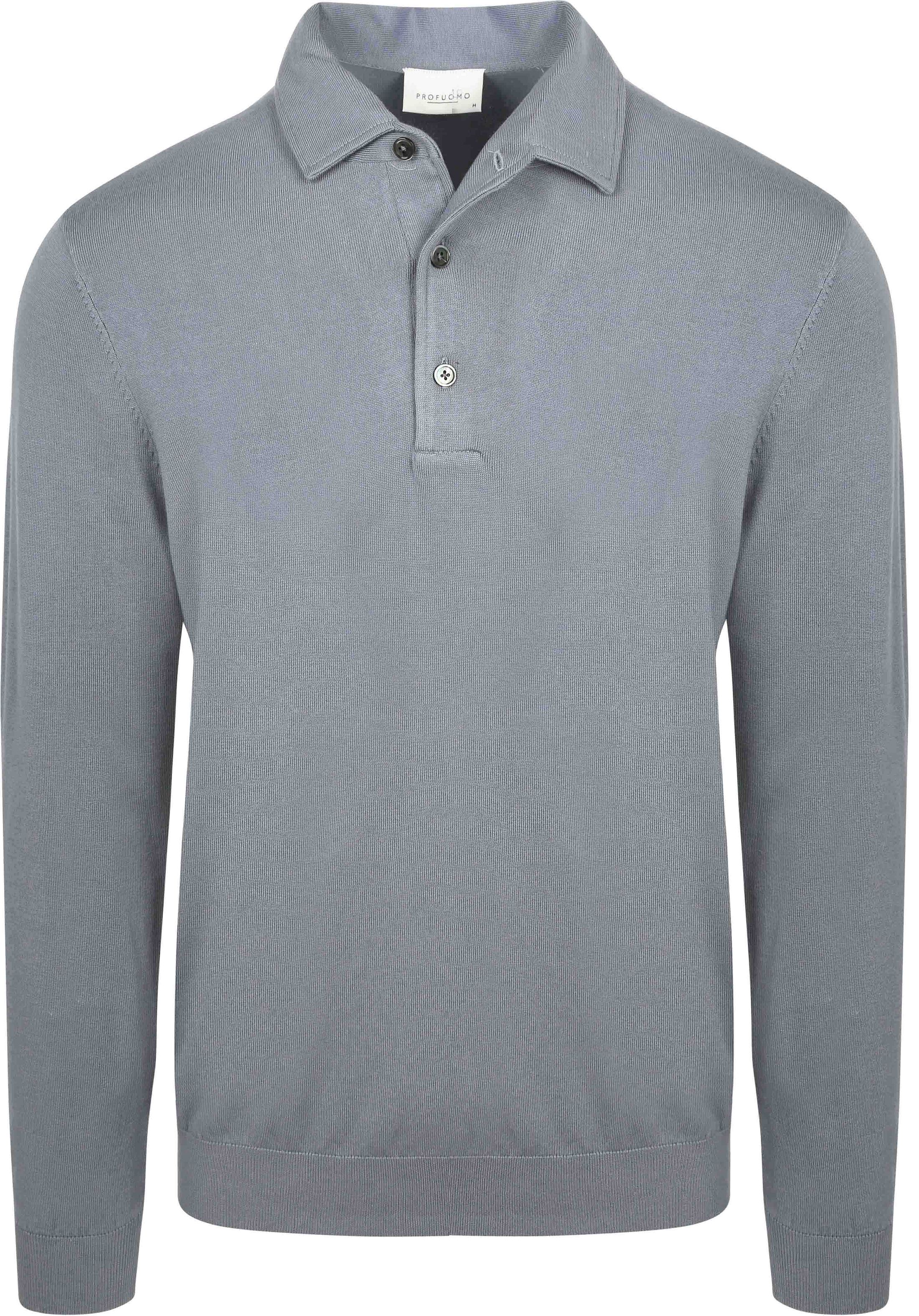 Profuomo Longsleeve Poloshirt Luxury Basic Blau PPXJ10005F-M4 kaufen | Suitable