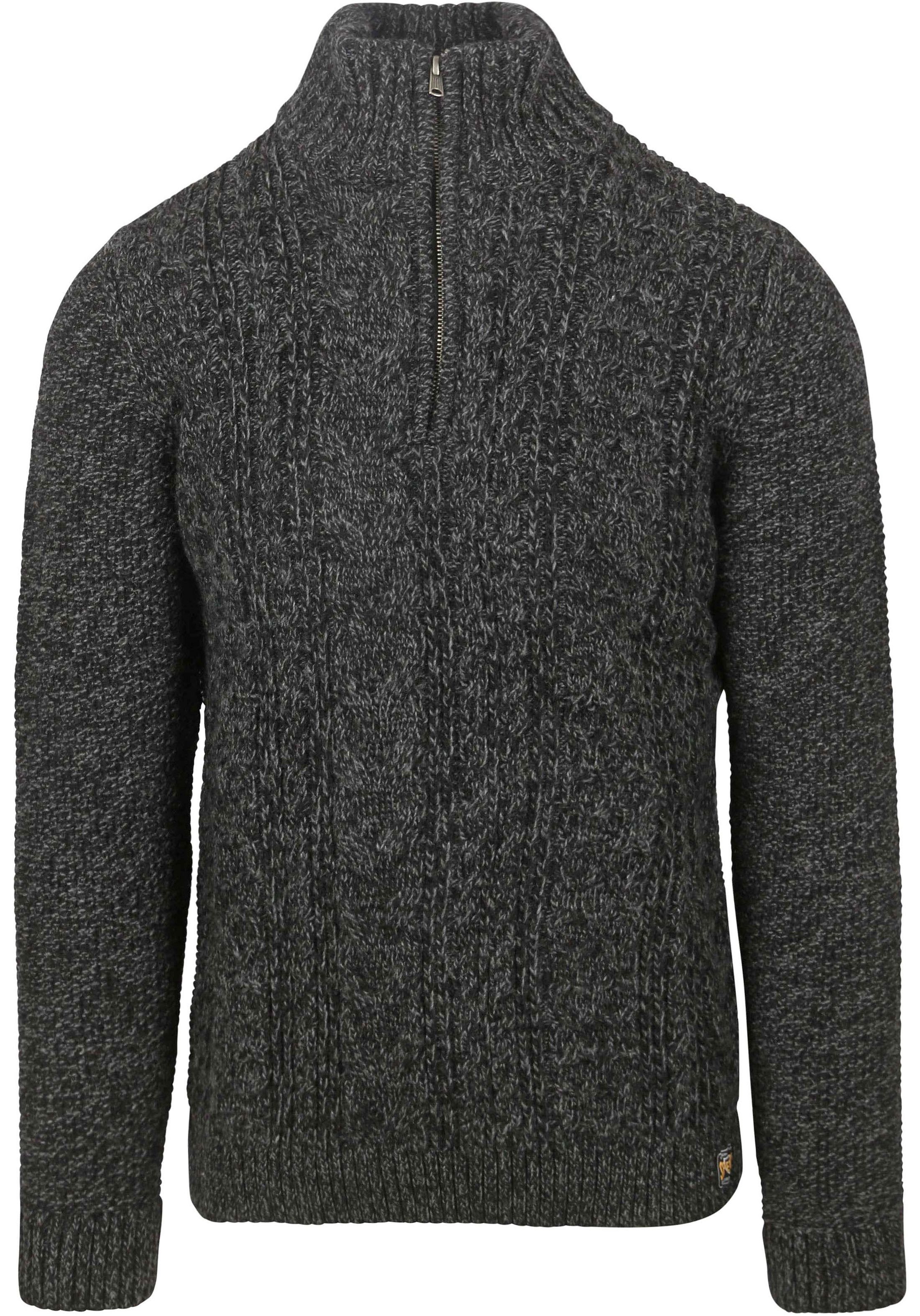 Køb Superdry Half Zip Trøje Jacob Cable Sort M6110639A-AYN | Suitable