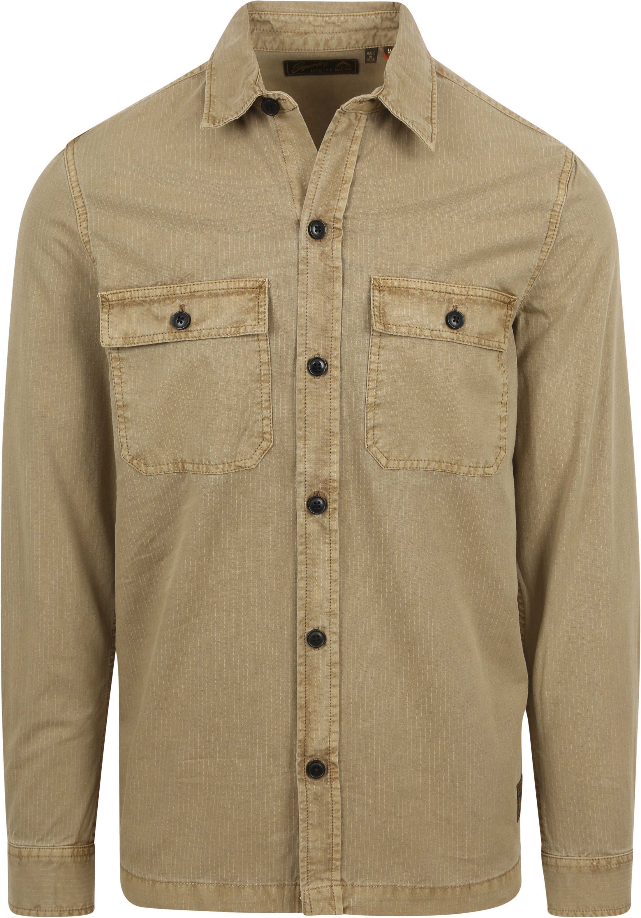 Køb Superdry Overshirt Militær Beige M4010799A-8MF | Suitable