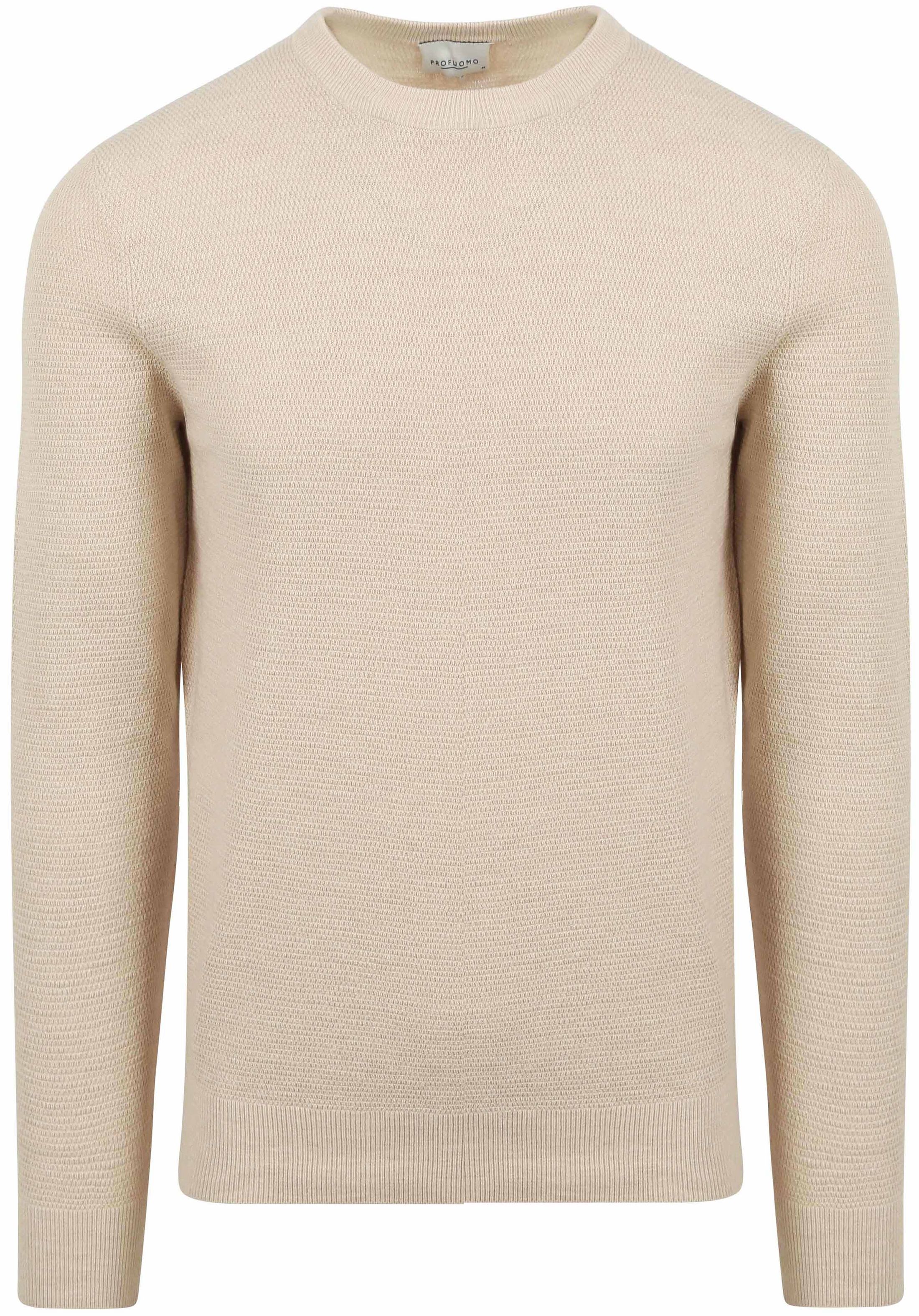Profuomo Pullover i Struktureret Ecru PP2J00007B-E