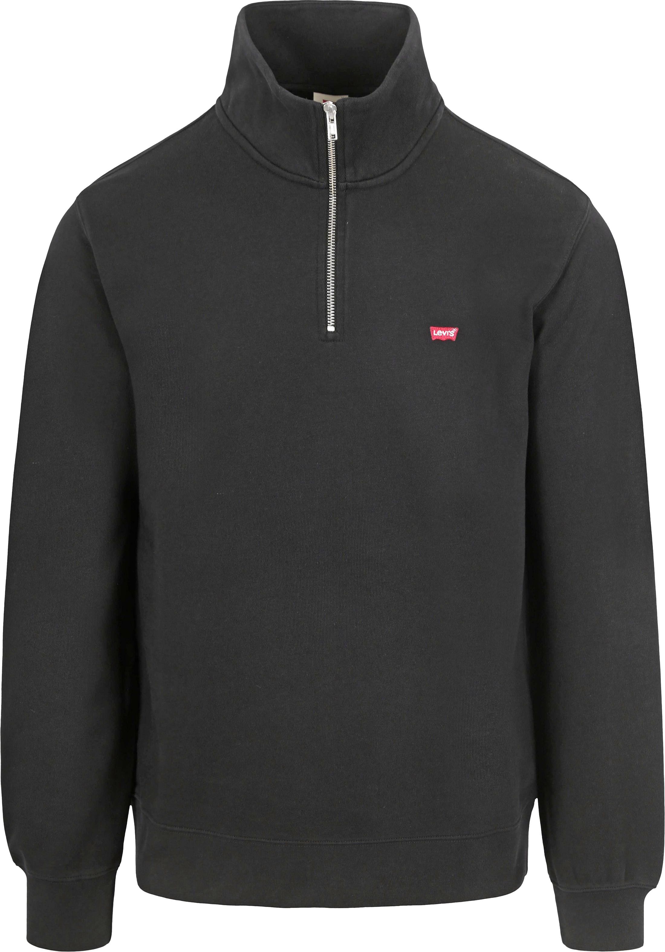 Levi's Half-Zip Sweater aus Baumwolle in Schwarz kaufen | A8606-0000 | Suitable