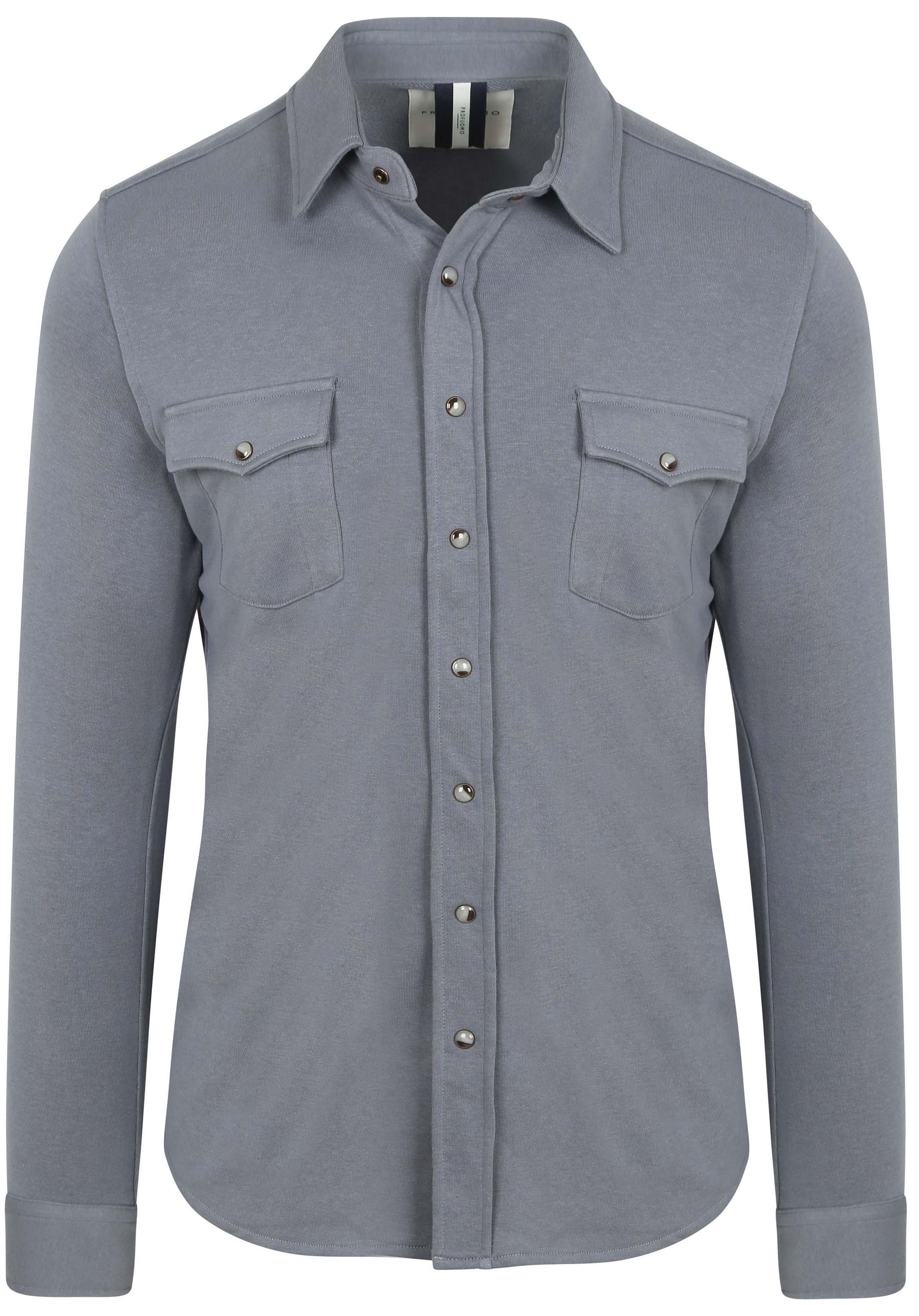 Profuomo Overshirt Western Jersey Blå PPWF10005D-M