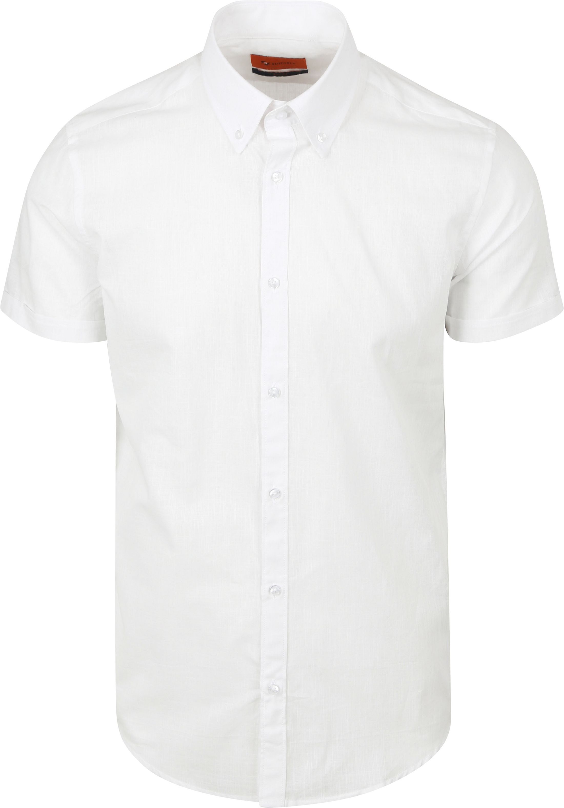 Suitable Short Sleeves Shirt Cotton Slub White SH-SHSL-CO-STBL-25.02 White order online | Suitable