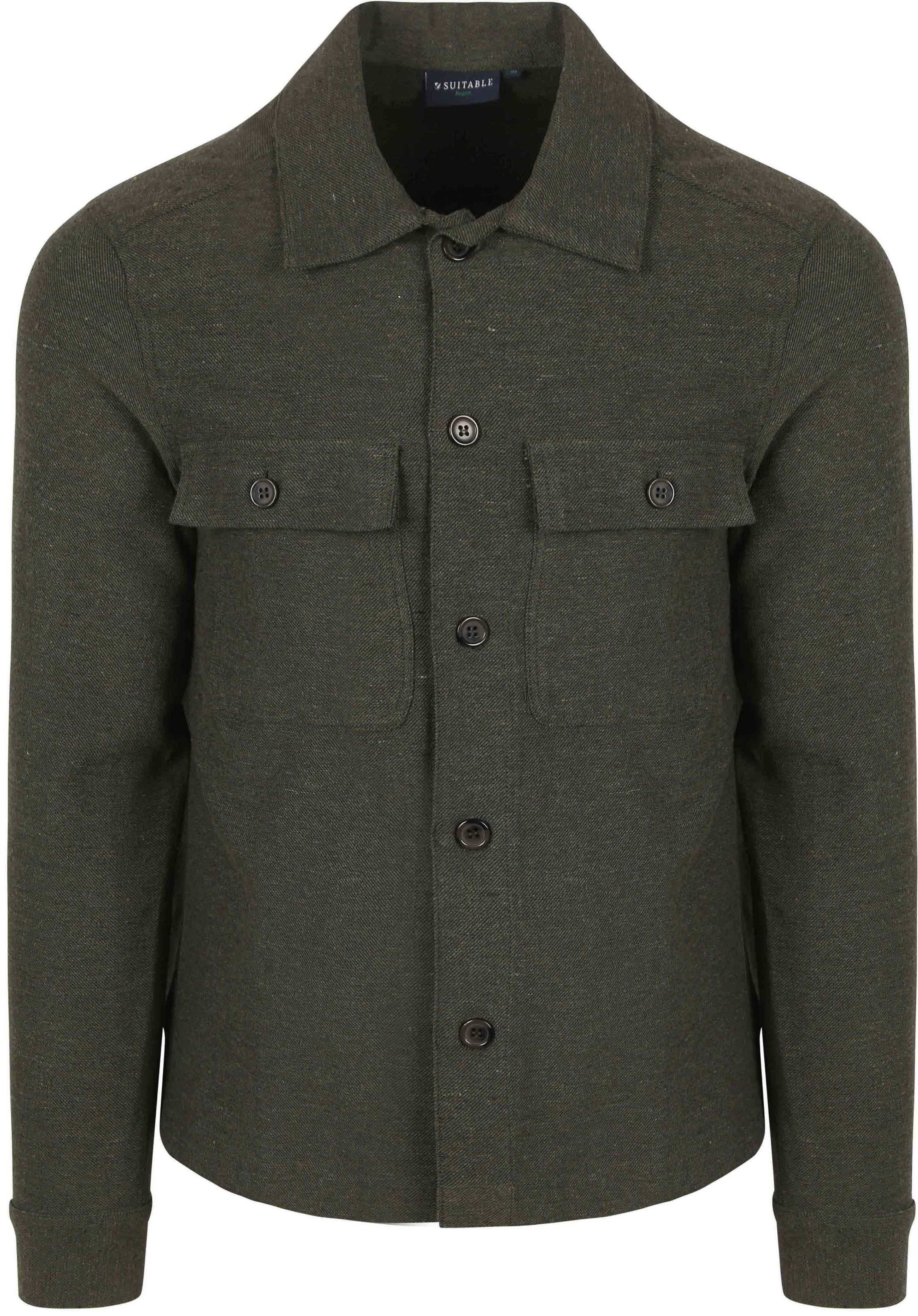 Suitable Drop Loop Overshirt Armé Grön OS-DRLO-25.01 green