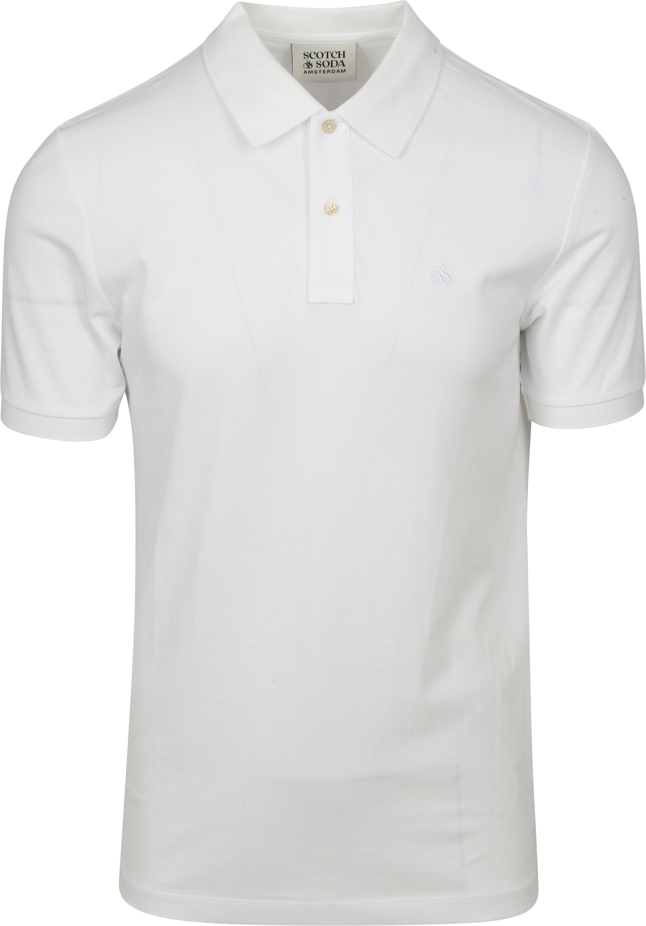 Scotch And Soda Core Piqué Polo Shirt White 179201-100 order online | Suitable