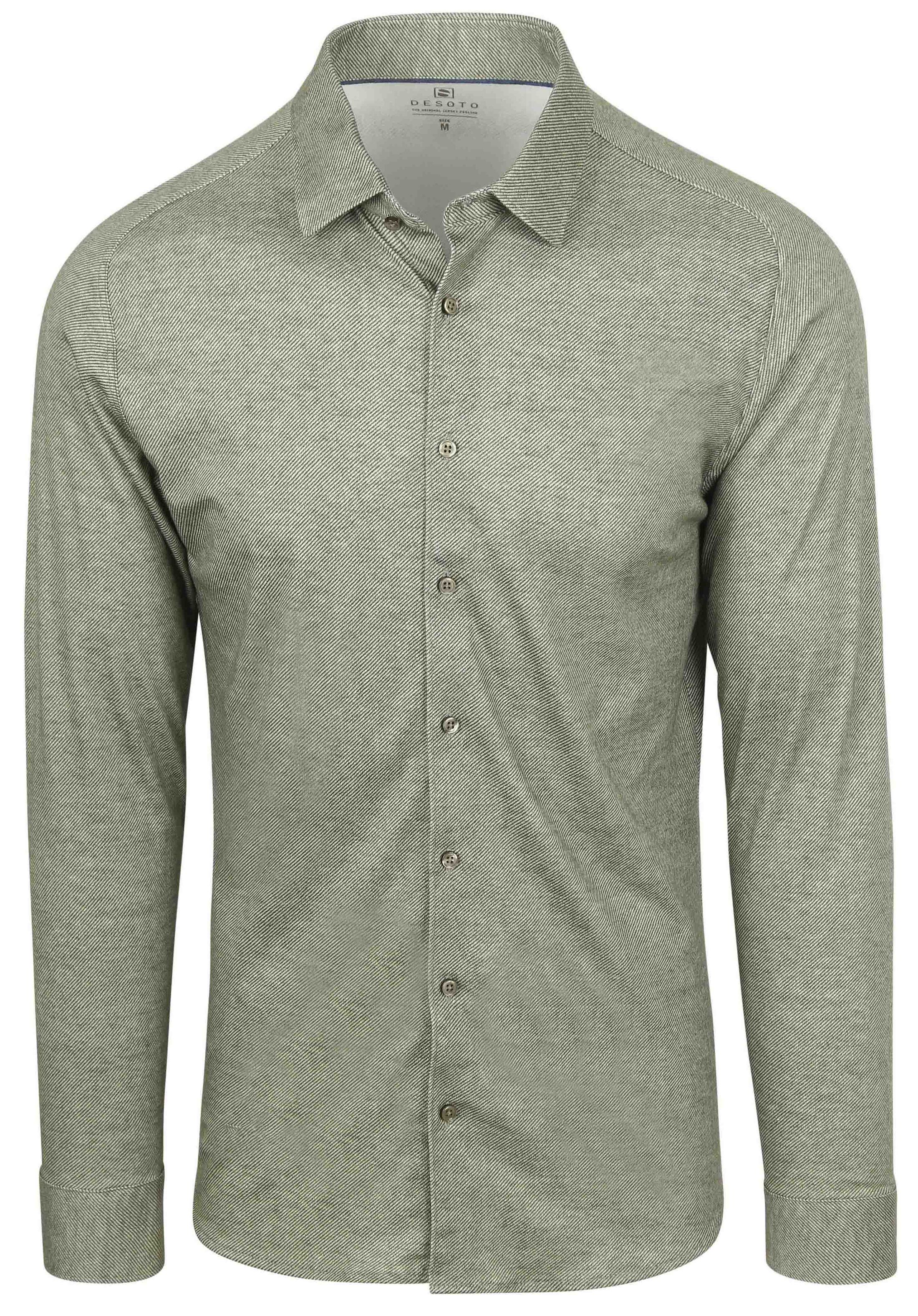 Desoto Skjorte Twill Optics Grønn 87528-3-611