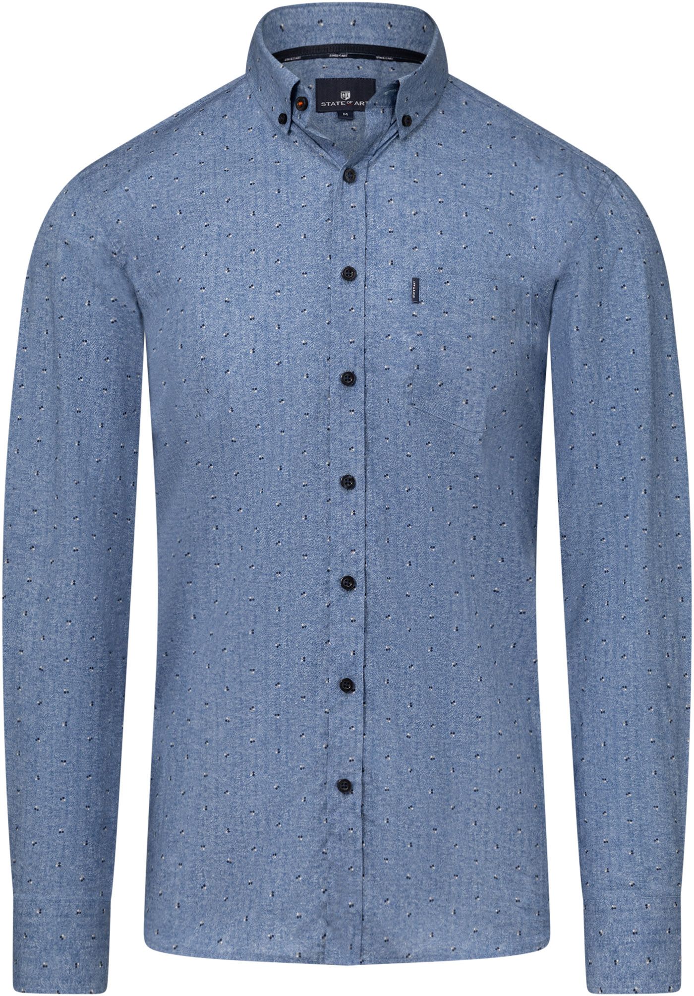 State Of Art Hemd Druck Blau  kaufen | Suitable