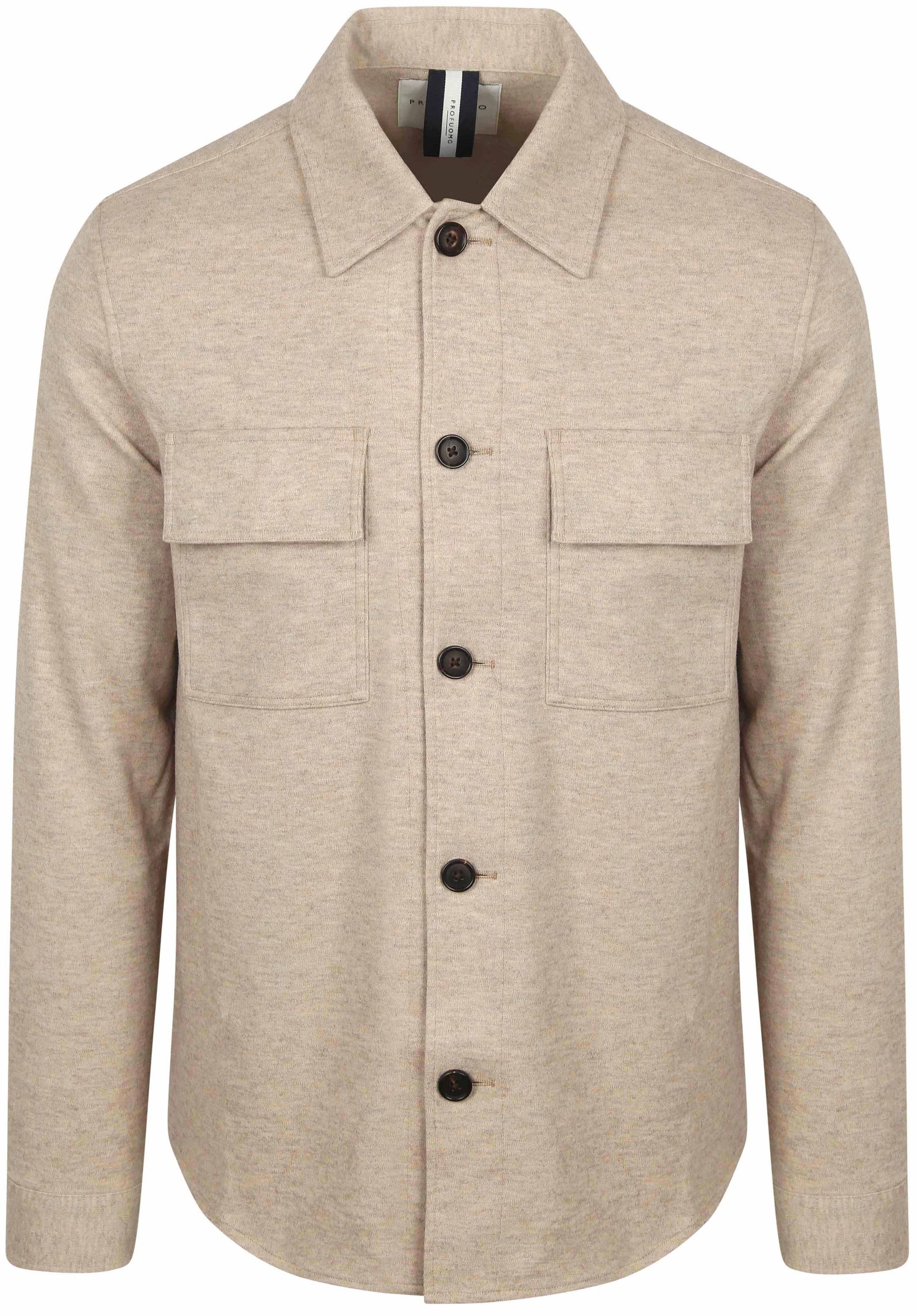 Profuomo Overshirt Beige order online | PPWF30002B-F | Suitable Norway
