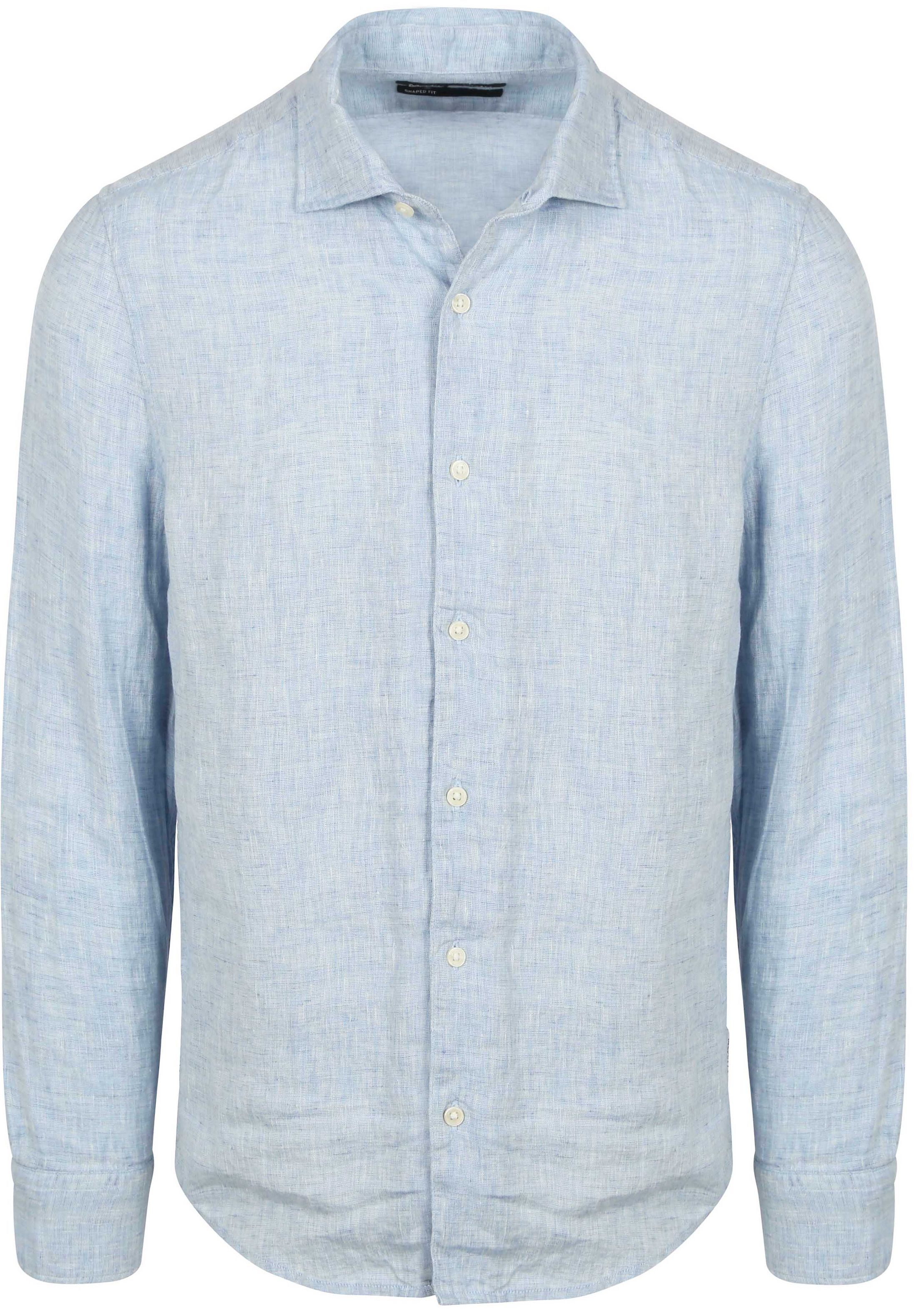 Marc O'Polo Skjorte Linned Blå Lyseblå måle XXL