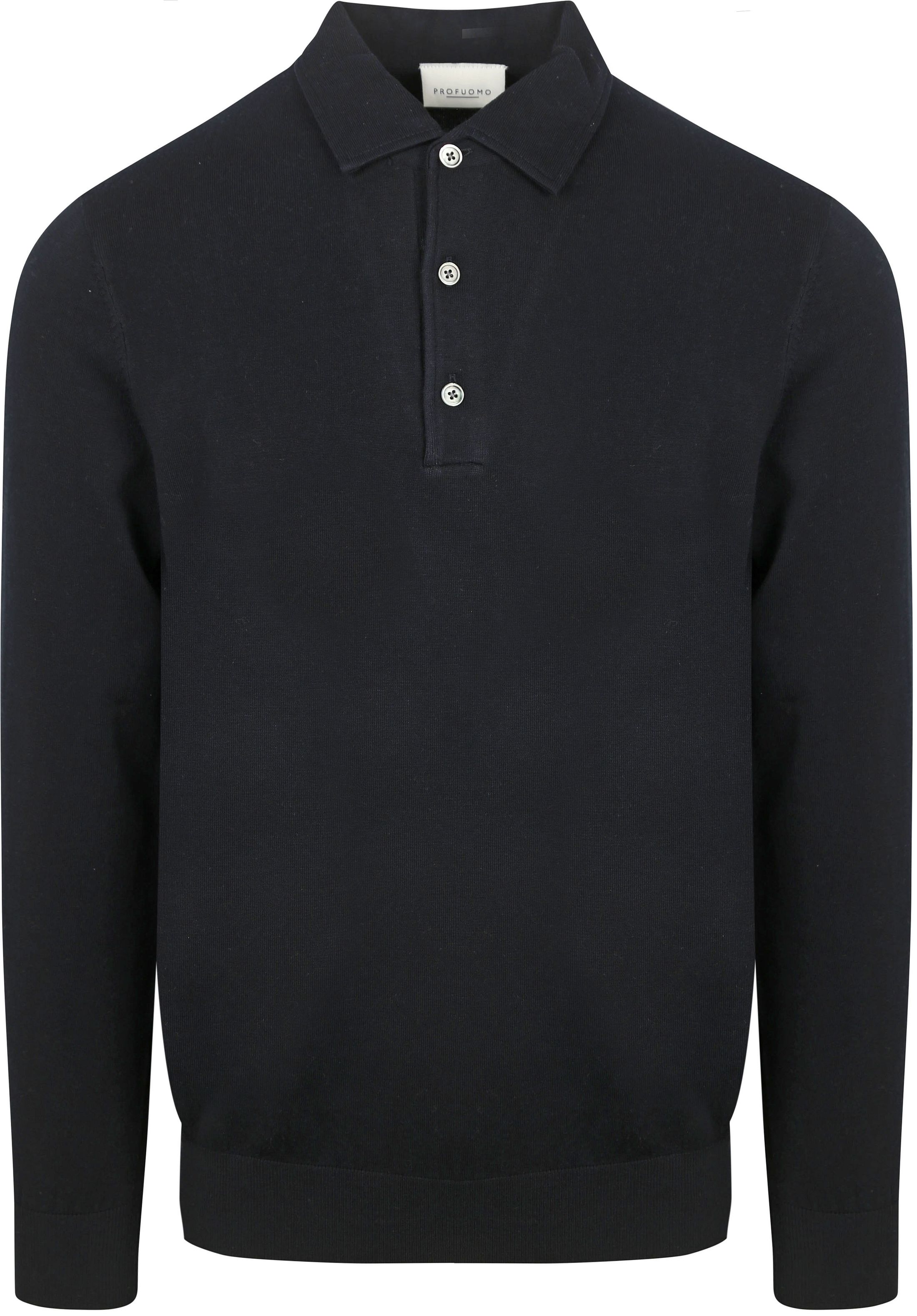 Profuomo Langærmet Poloshirt Luxury Basic Navy PP2J00009A-P
