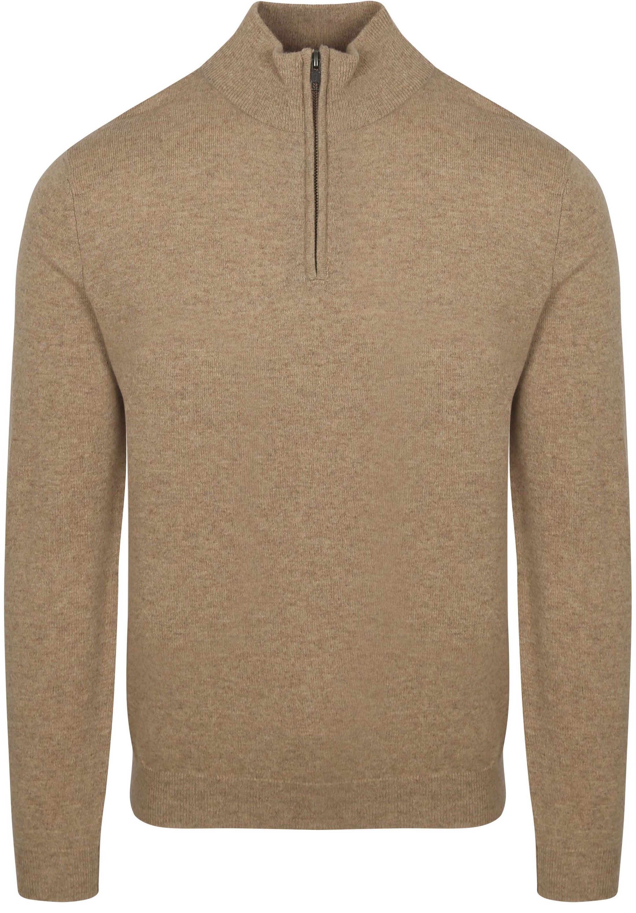 Steppin' Out Half Zip Pullover Merino Wool Beige order online | PU-MO-MRI-REF12-SO-25.02 Oatmeal | Suitable Spain