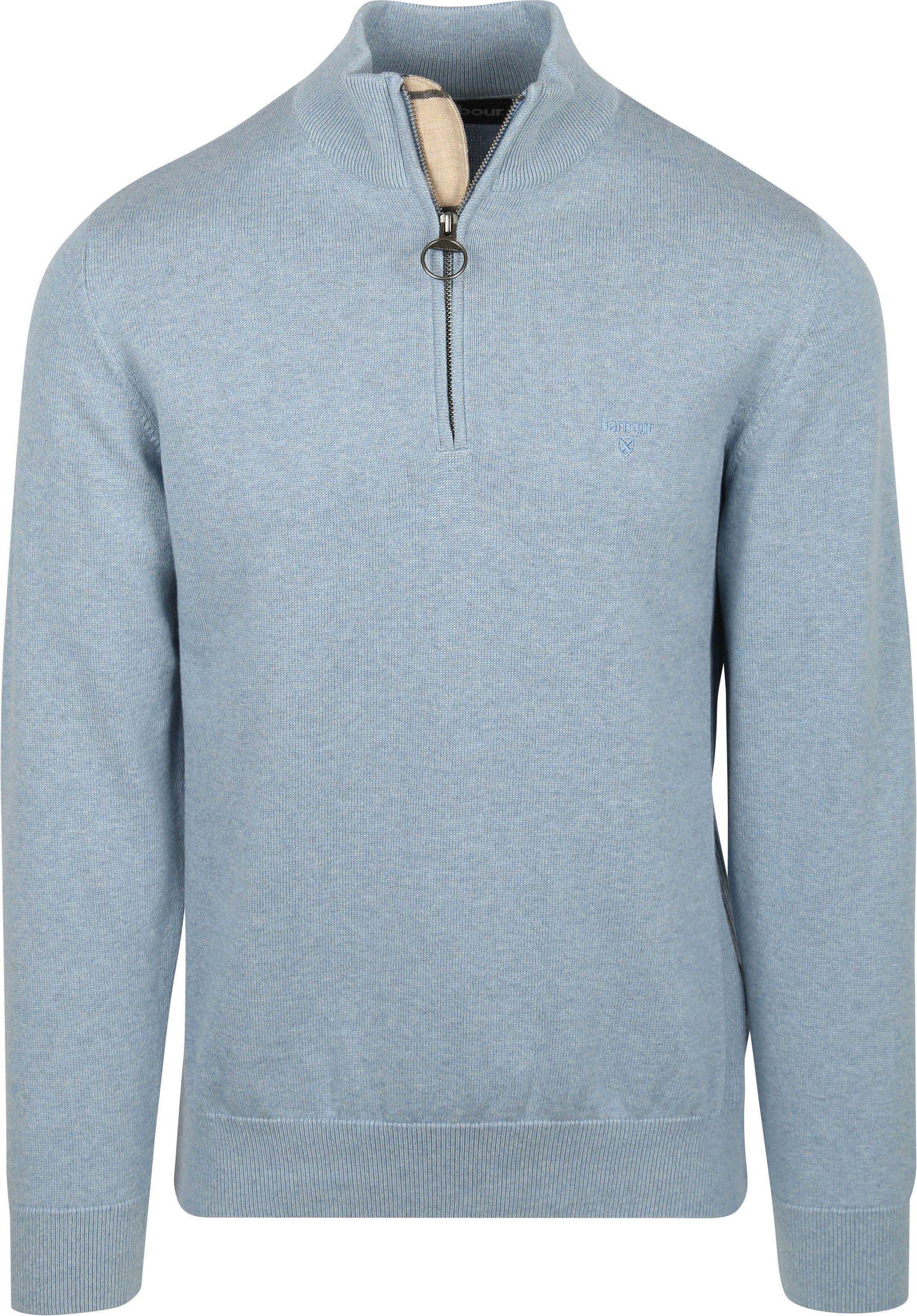 Barbour Half Zip Pullover Hellblau MKN1074-BL14 kaufen | Suitable