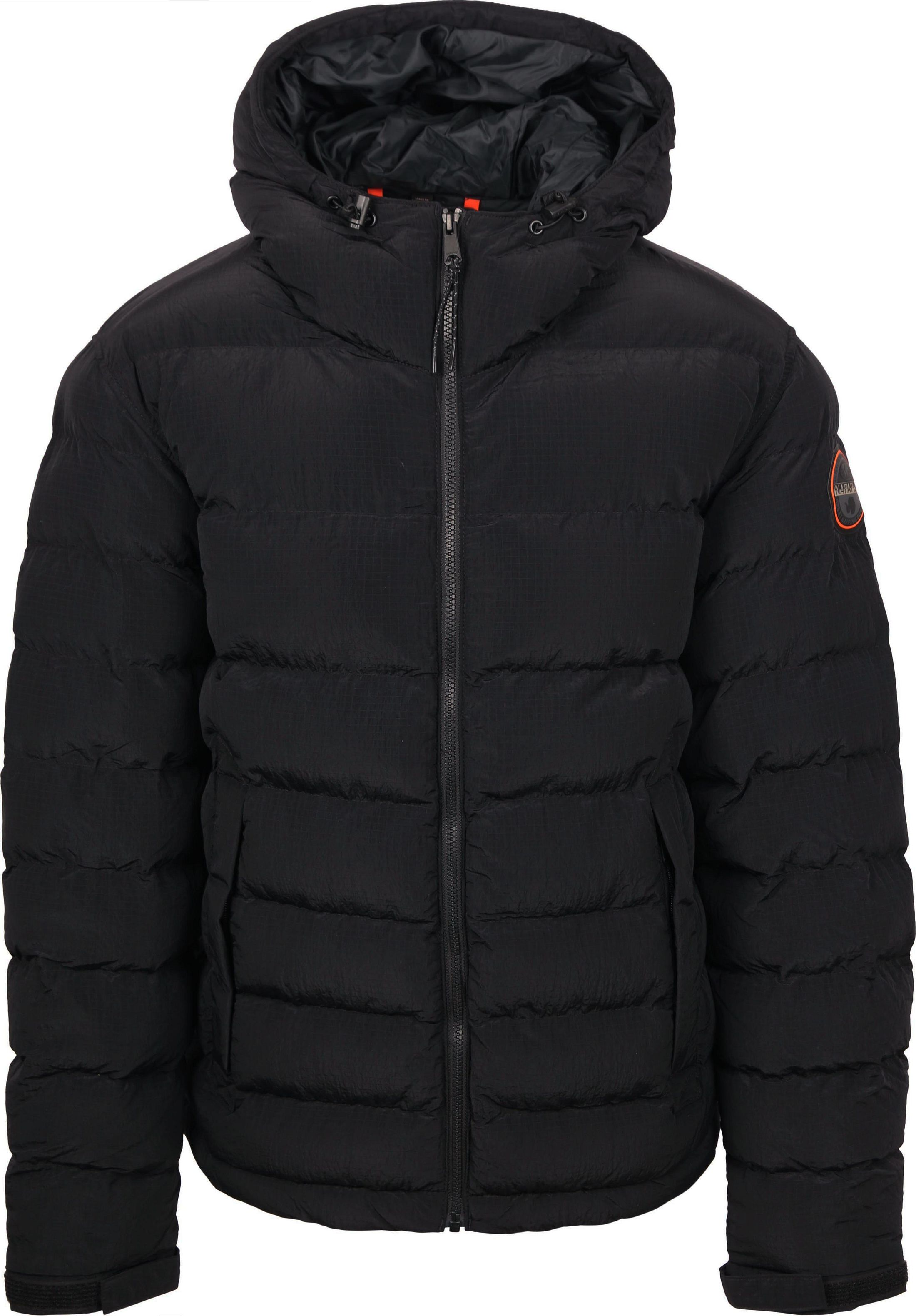 Napapijri Hooded Puffer Terez Jacket Black order online | NP0A88TG9411 | Suitable Greece