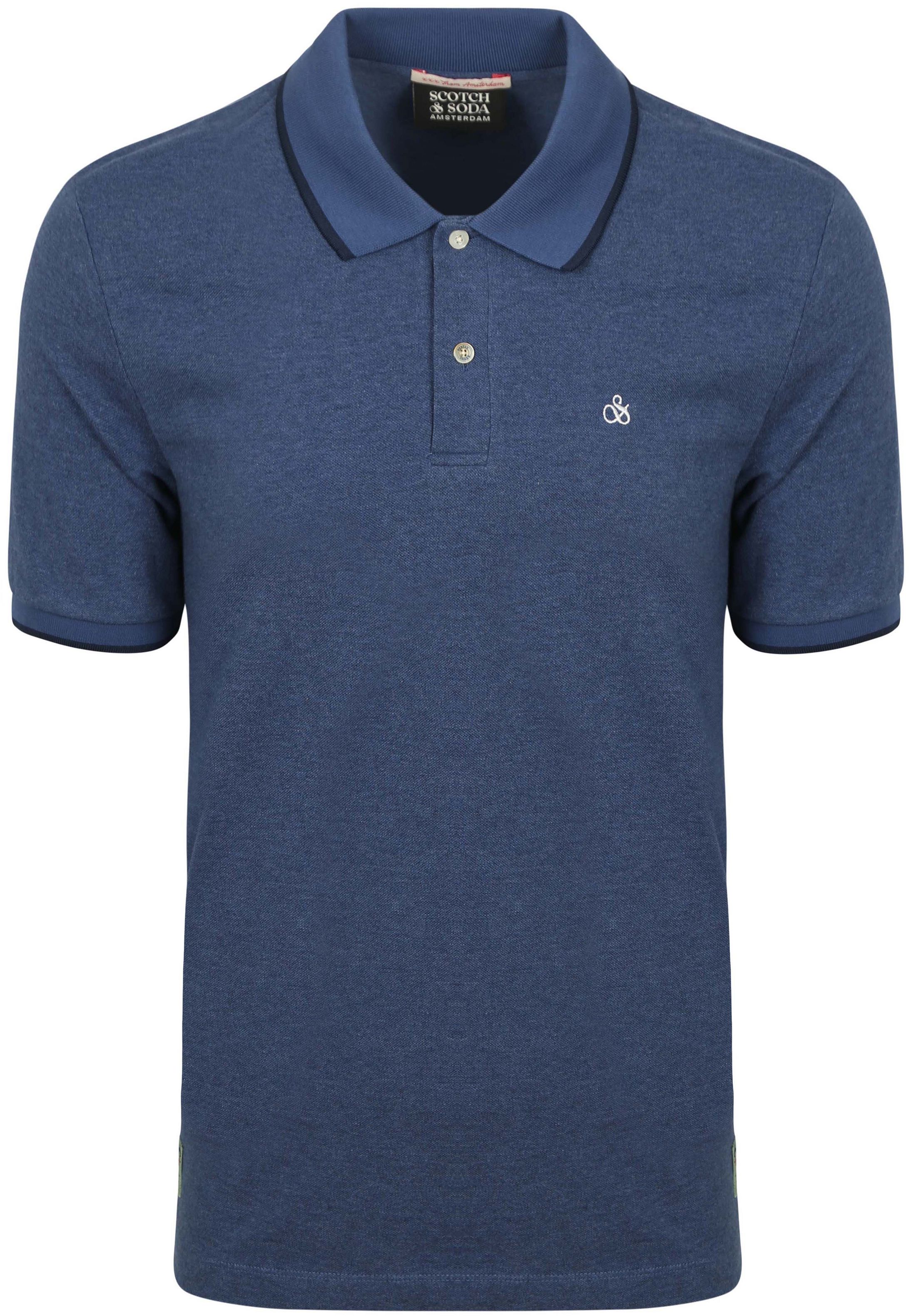 Scotch and Soda Polo Niebieski 180101-410 