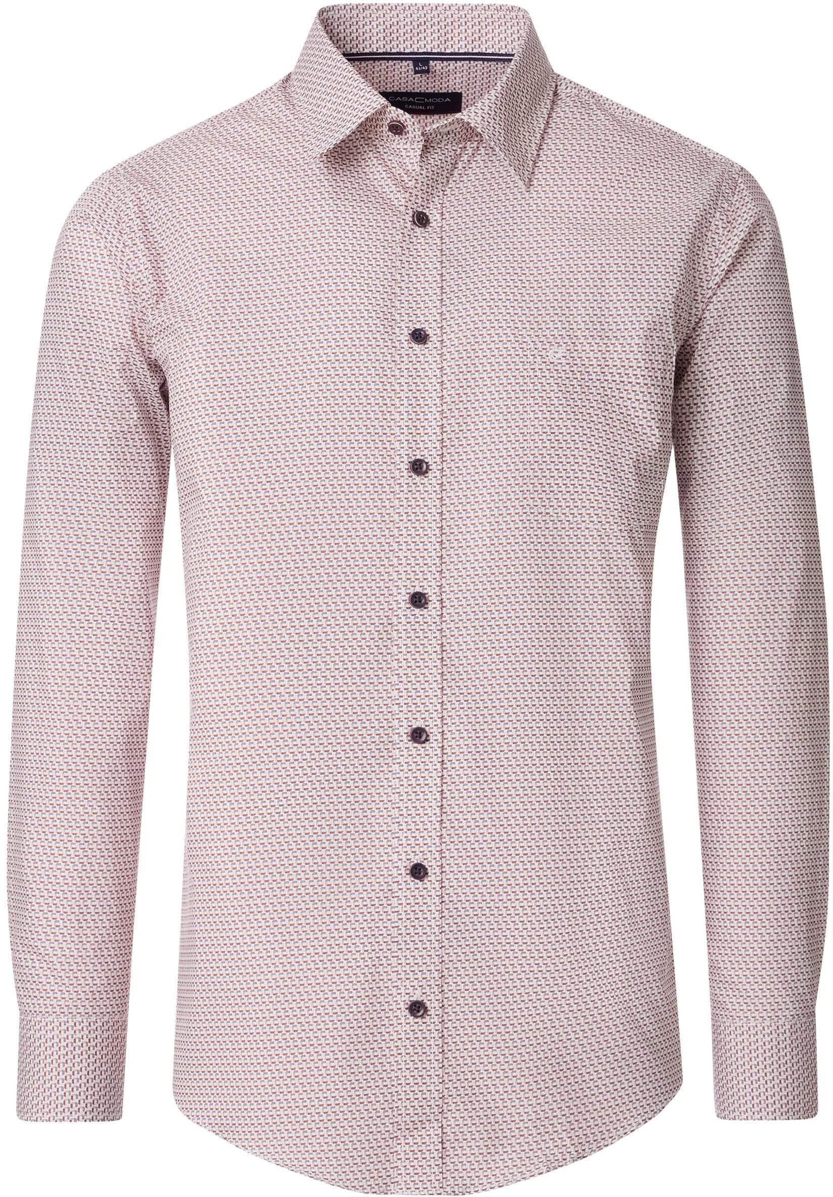 CASAMODA Chemise Impression Squared Circle Rouge 454389100-400 commander en ligne | Suitable