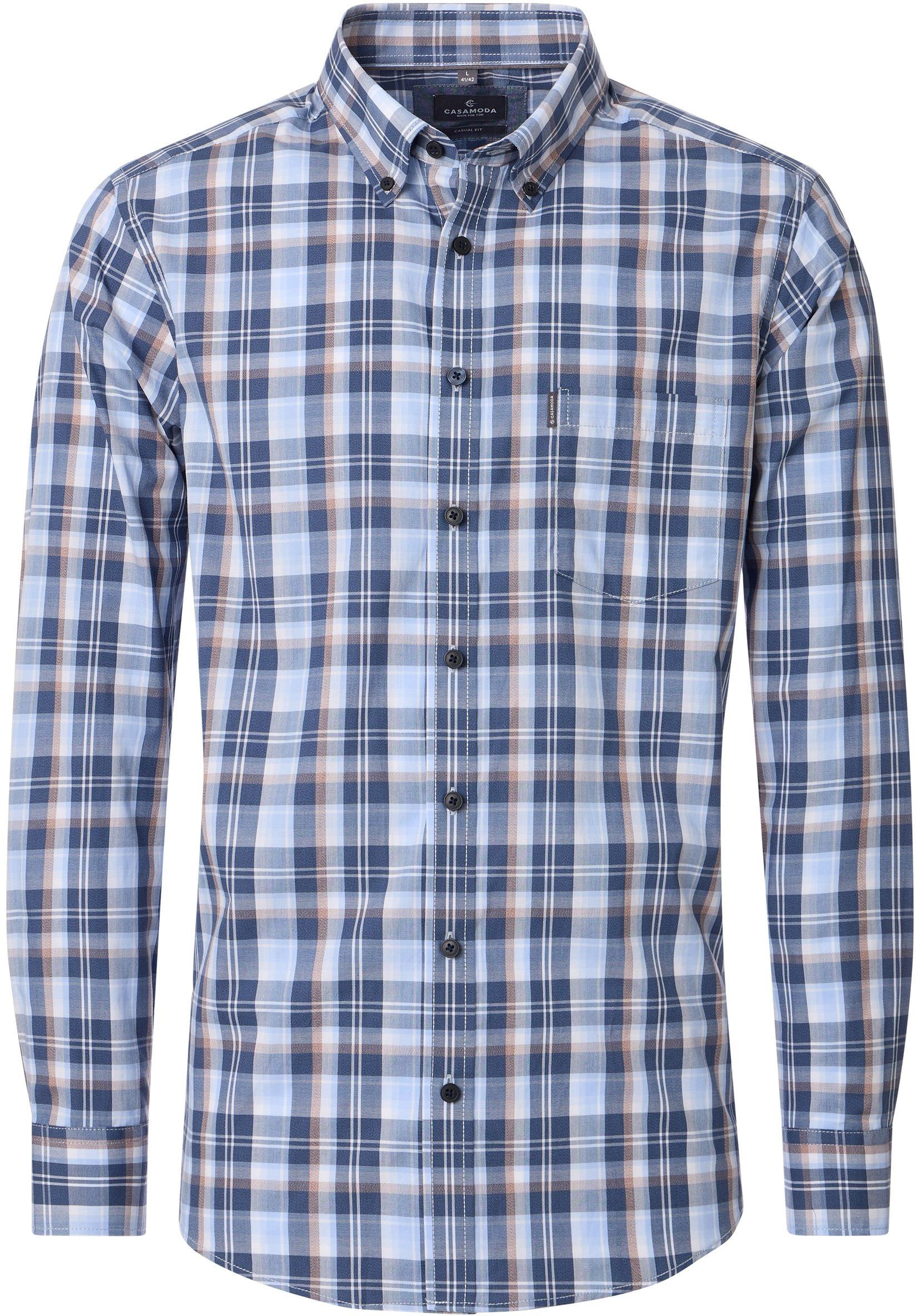 CASAMODA Overhemd Ruiten Blauw 126130040-100 kopen | Suitable