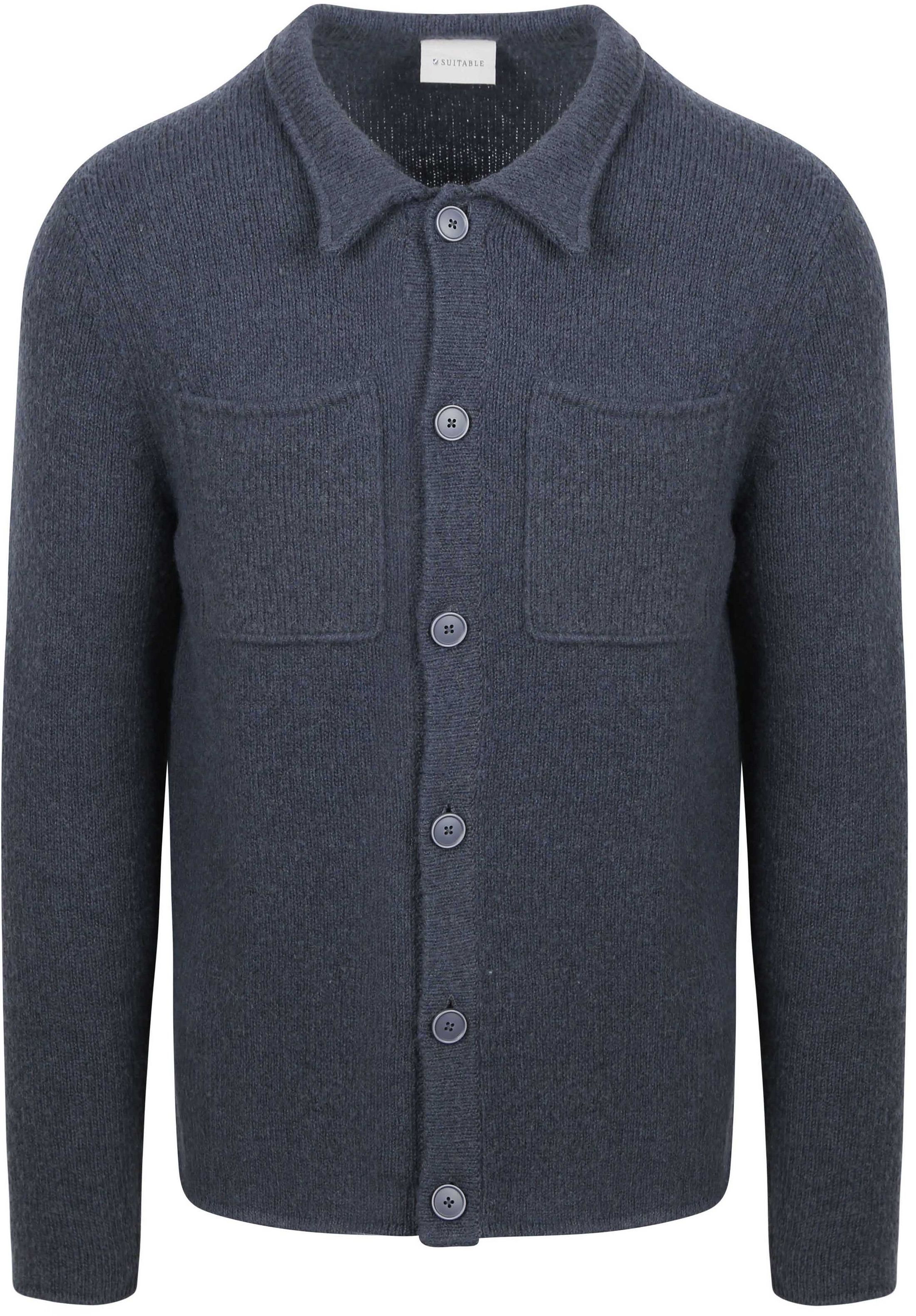 Suitable Cardigan Boiled Wool Blue order online | OS-BOIWO- RAWED-25.02 FCD Mid Blue 37404 | Suitable Slovenia
