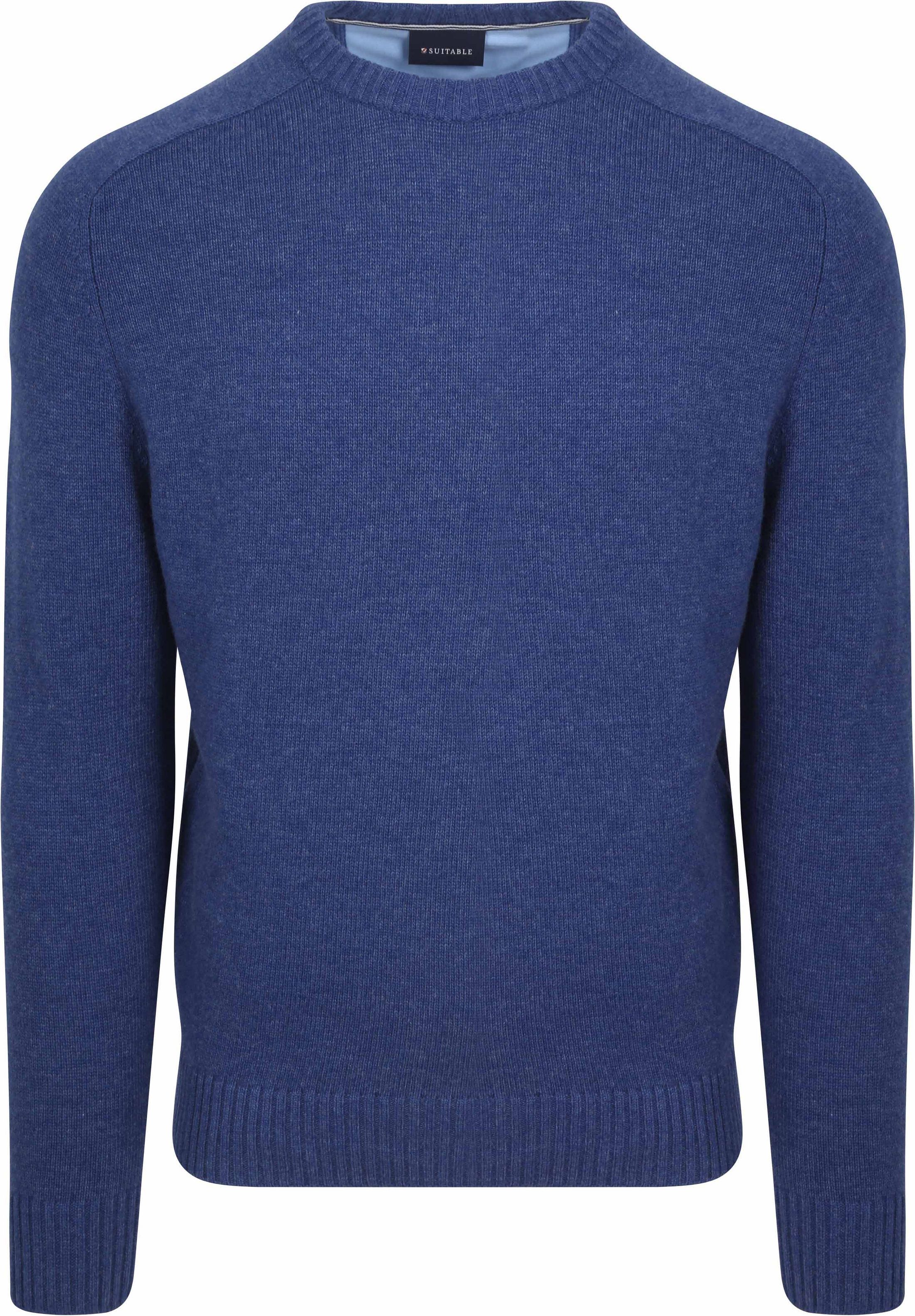 Suitable Lammwolle Pullover Rundhals Royal Blau kaufen | PU-LMBS-O-24 Royal | Suitable