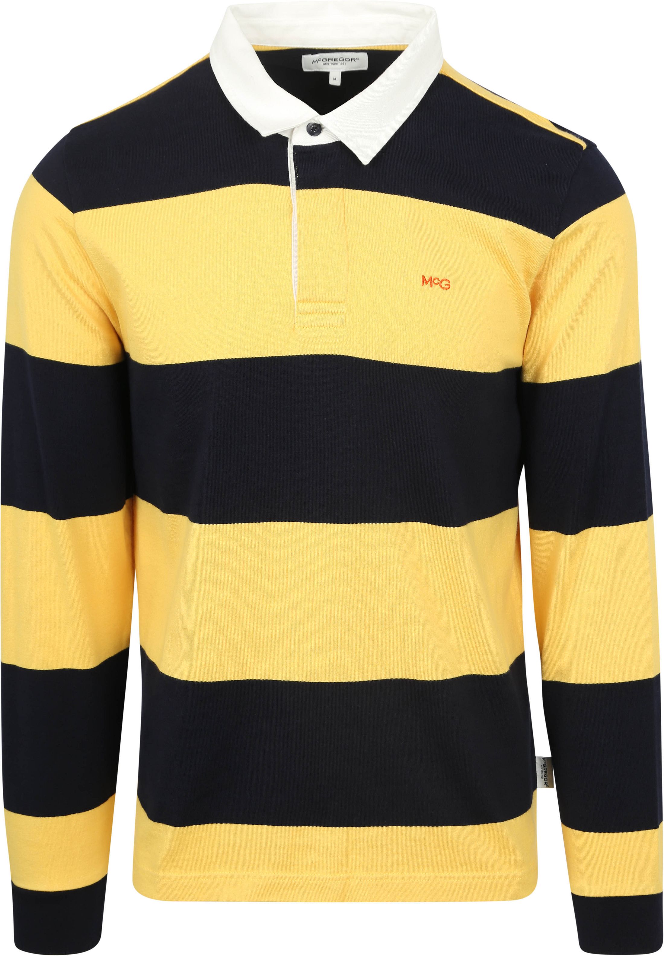 McGregor Rugbyshirt Streifen Navy Gelb kaufen | MM242.8004.03-6000 | Suitable