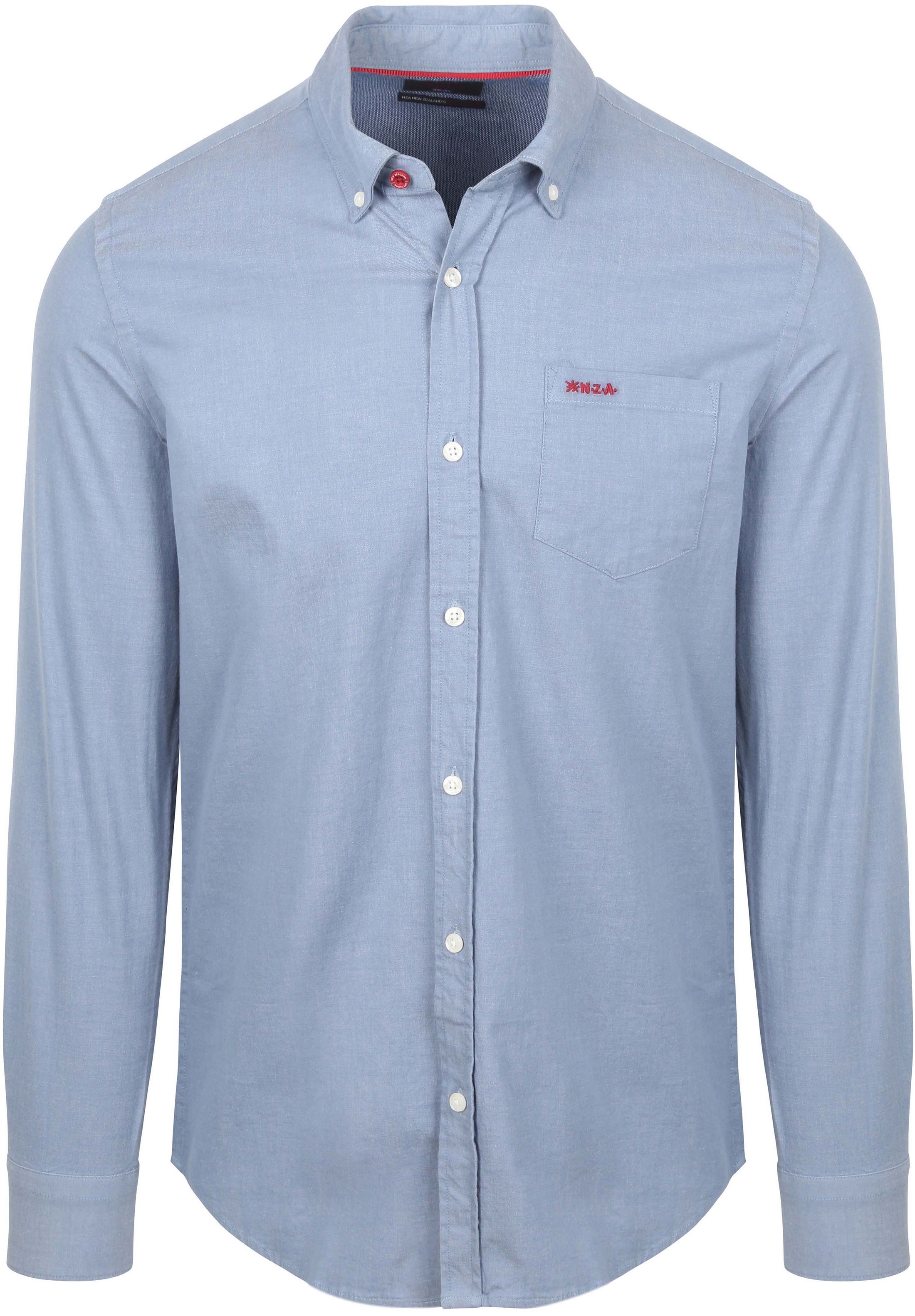 NZA Shirt James Twill Melange Bleu 25HN500-2619 commander en ligne | Suitable