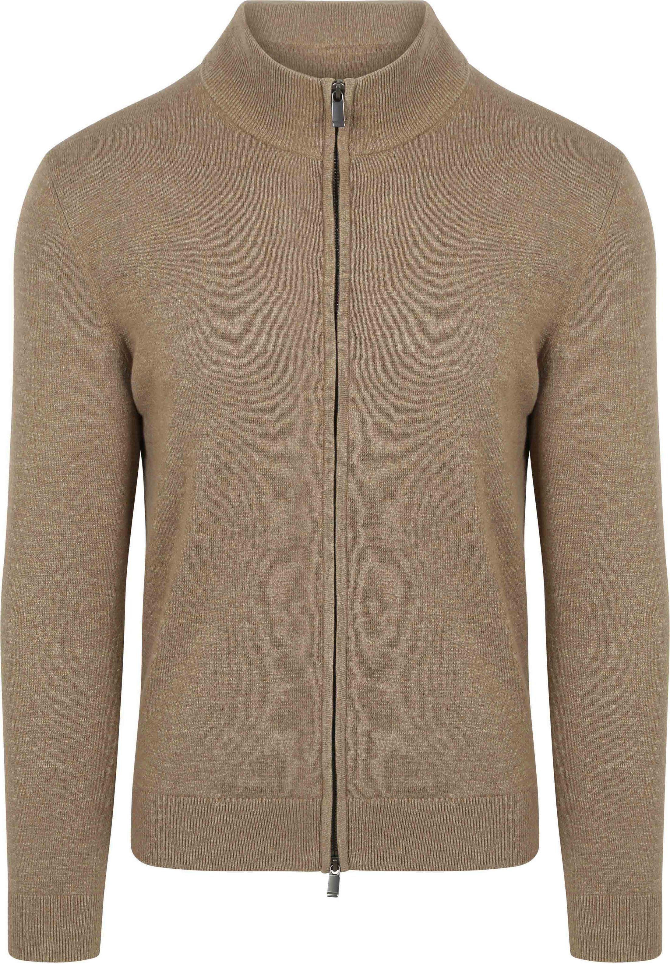 Suitable Vest Slub Garn Beige CA-FZ-SLUBPLAIN-25.01 FCD 34305 desert