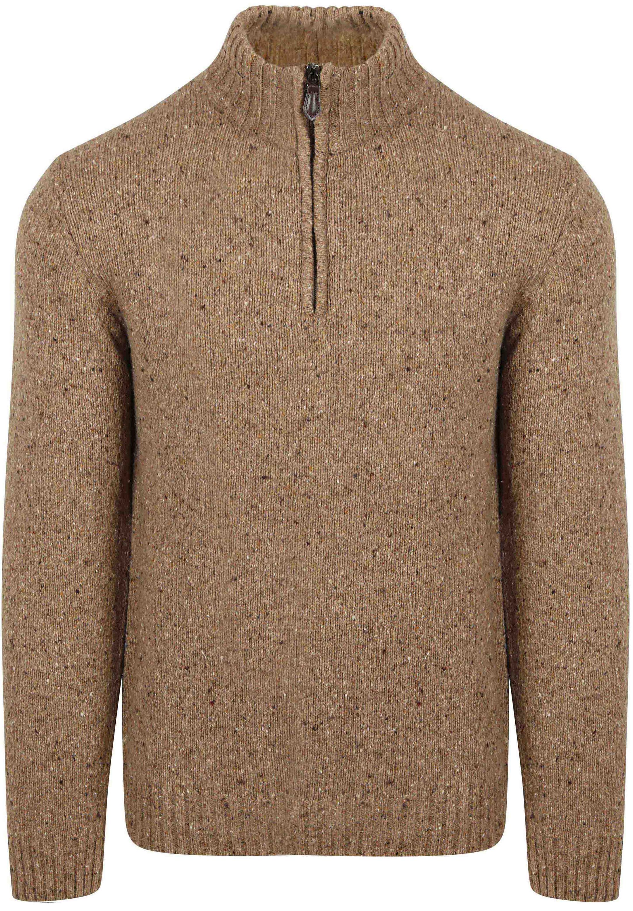 Suitable Half Zip Pullover Donnegal Tweed Eco Wool Beige kaufen | Suitable
