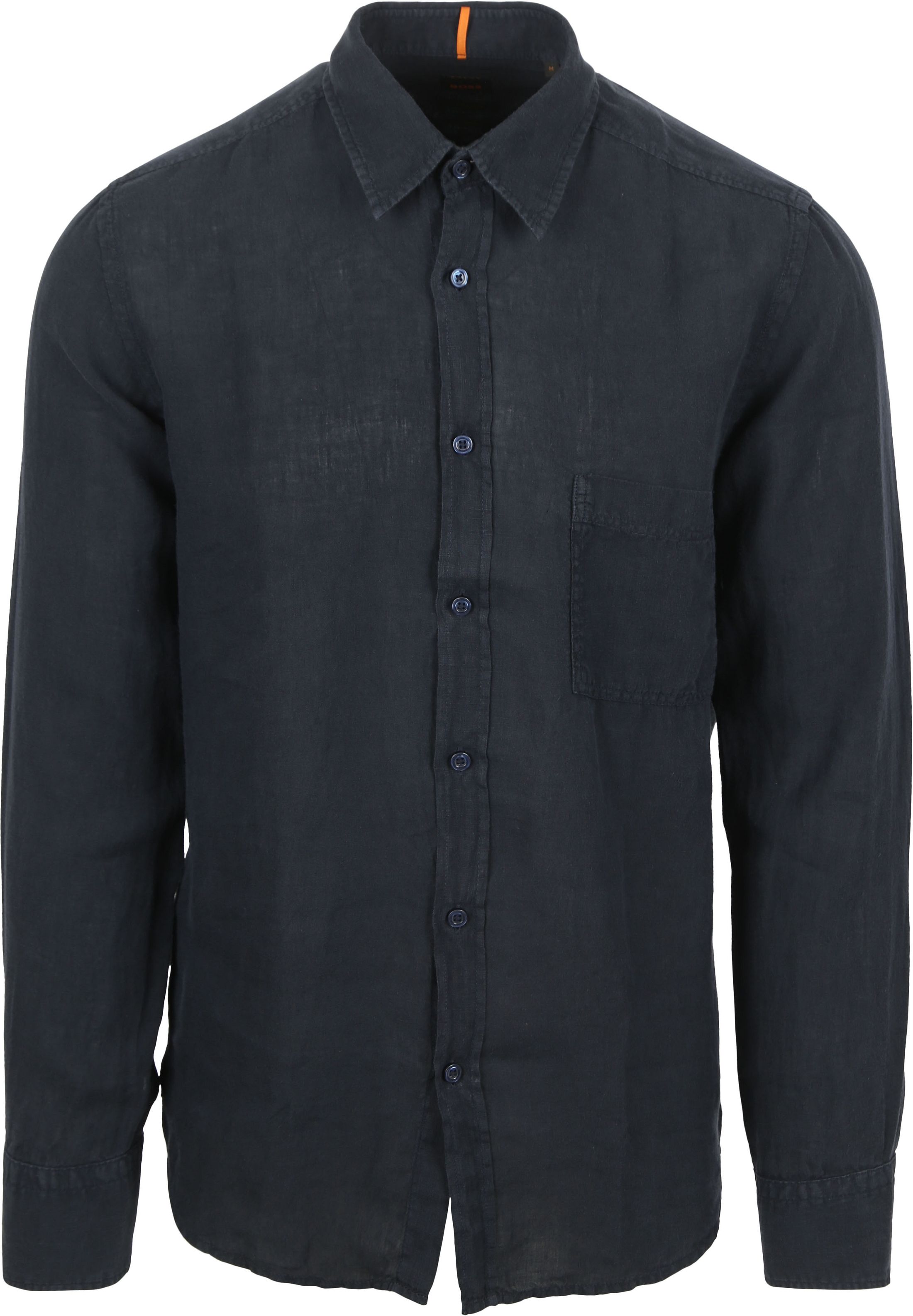 BOSS Relegant Shirt Linen Navy 50537381-404 order online | Suitable