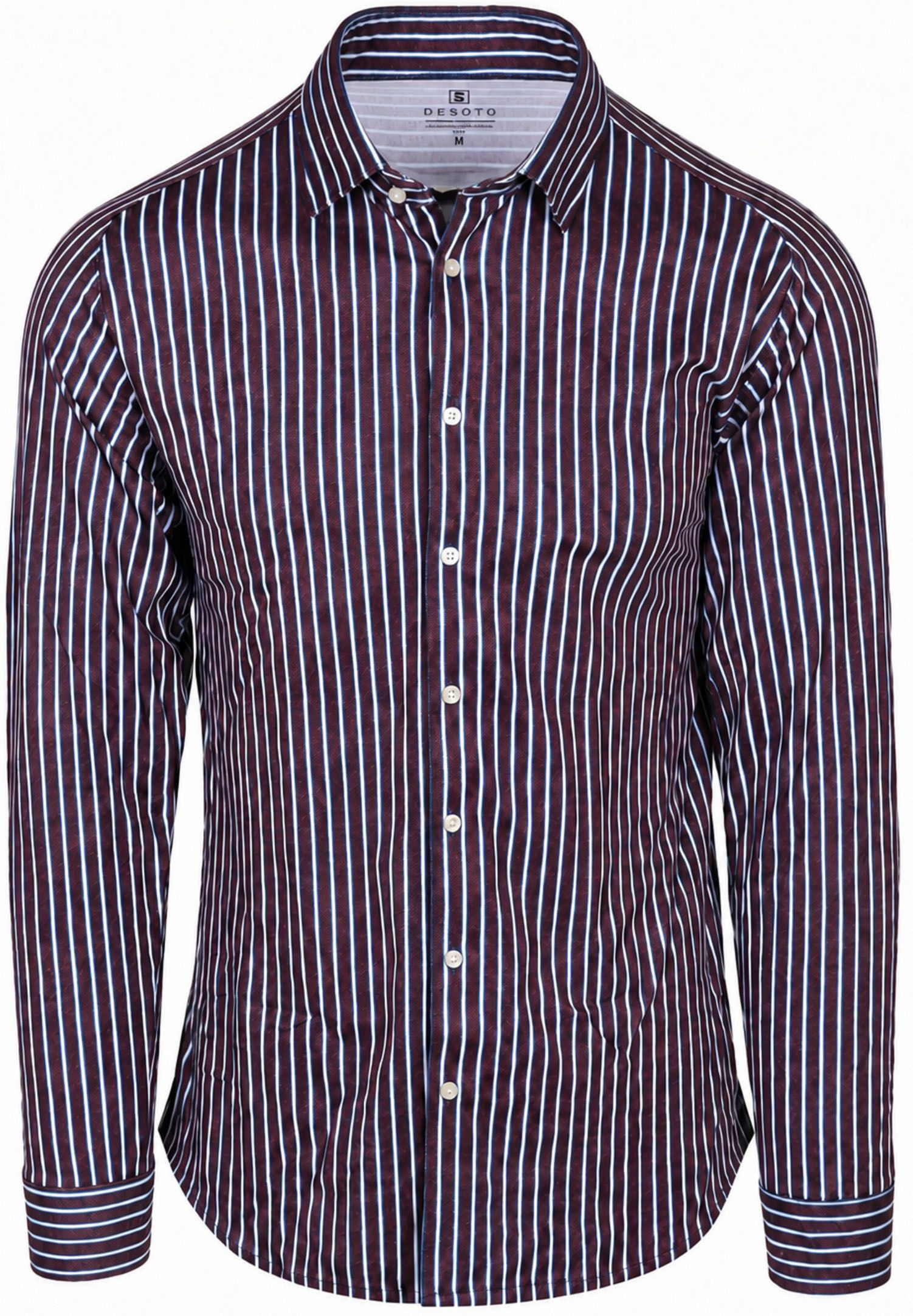 Desoto Shirt Multi Stripe Red order online | Suitable