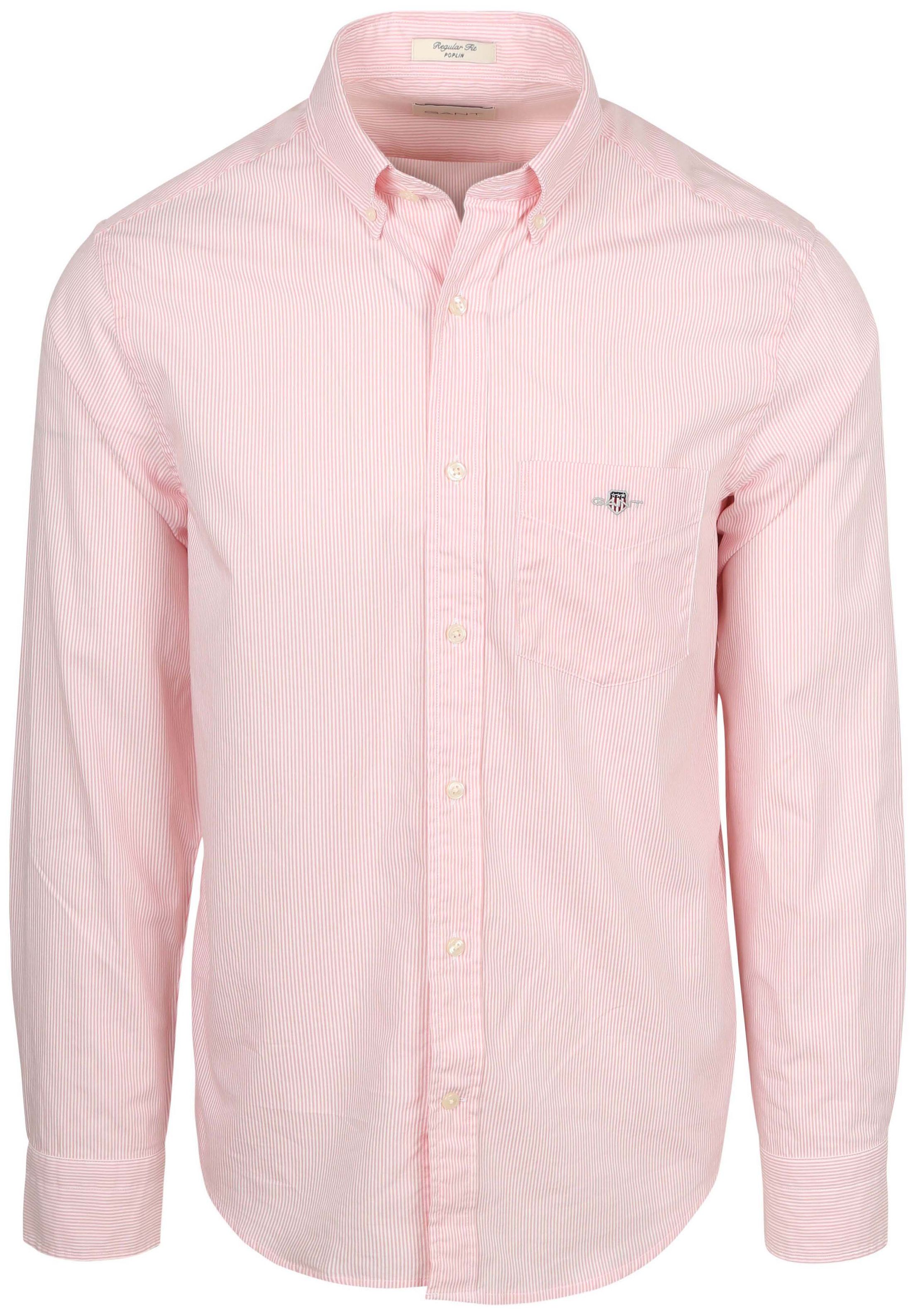 Gant Poplin Banker Skjorta Randig Rosa 3000140-666