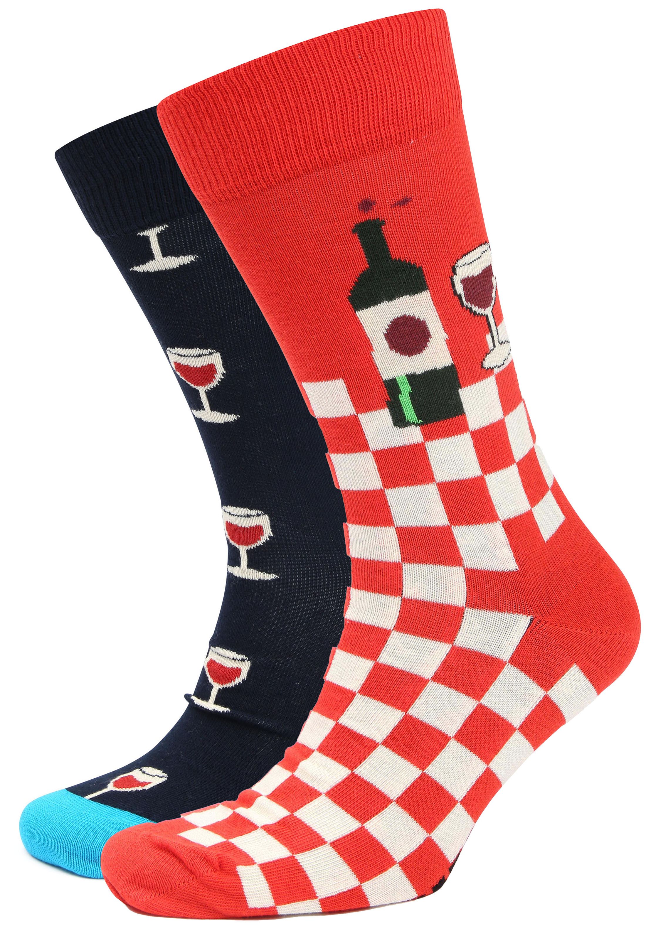 Happy Socks 2-Pack Wine P001837-4300 order online | Suitable