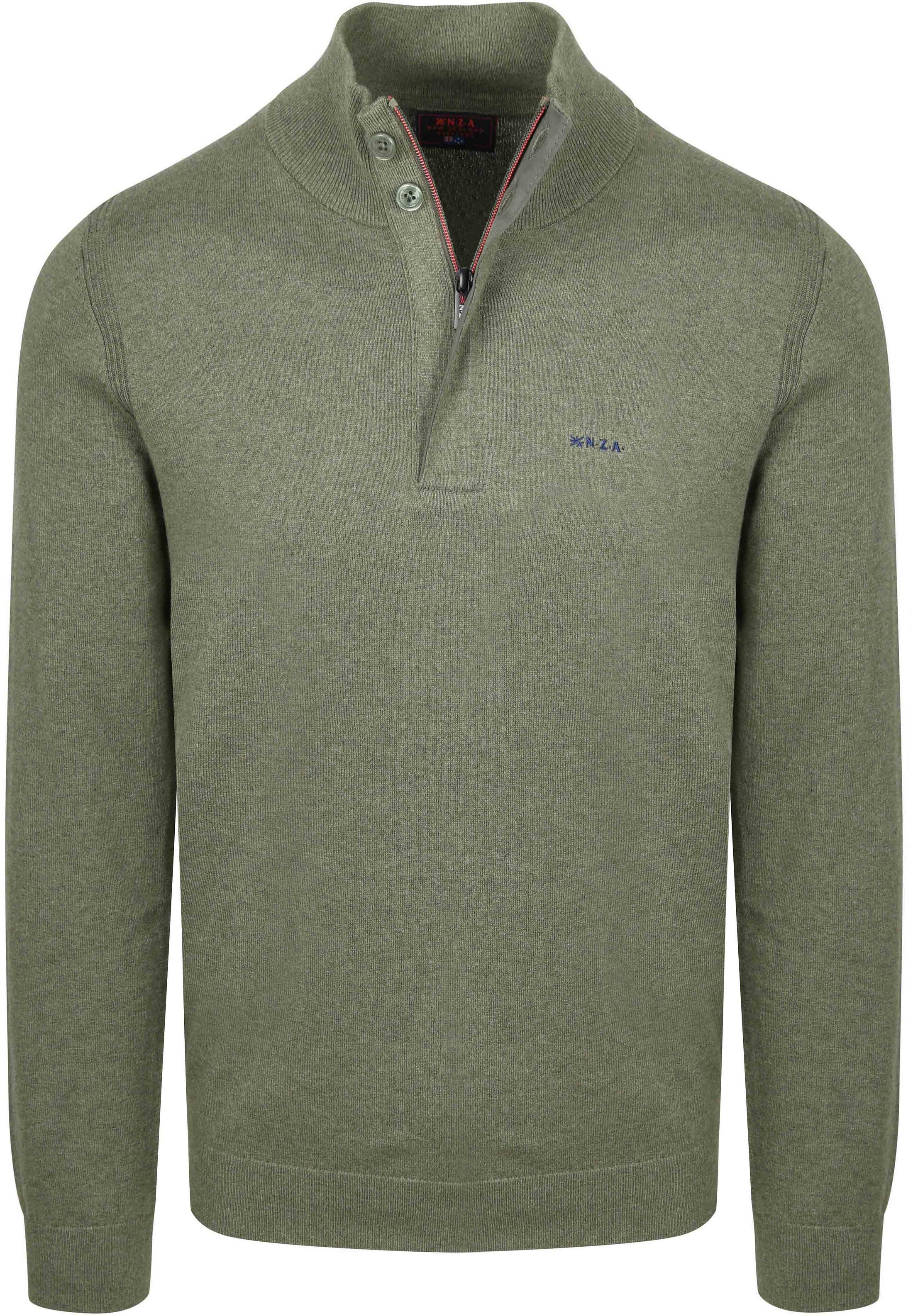 NZA Half Zip Pullover Akar Melange Army kaufen | 26AN421-1775 | Suitable