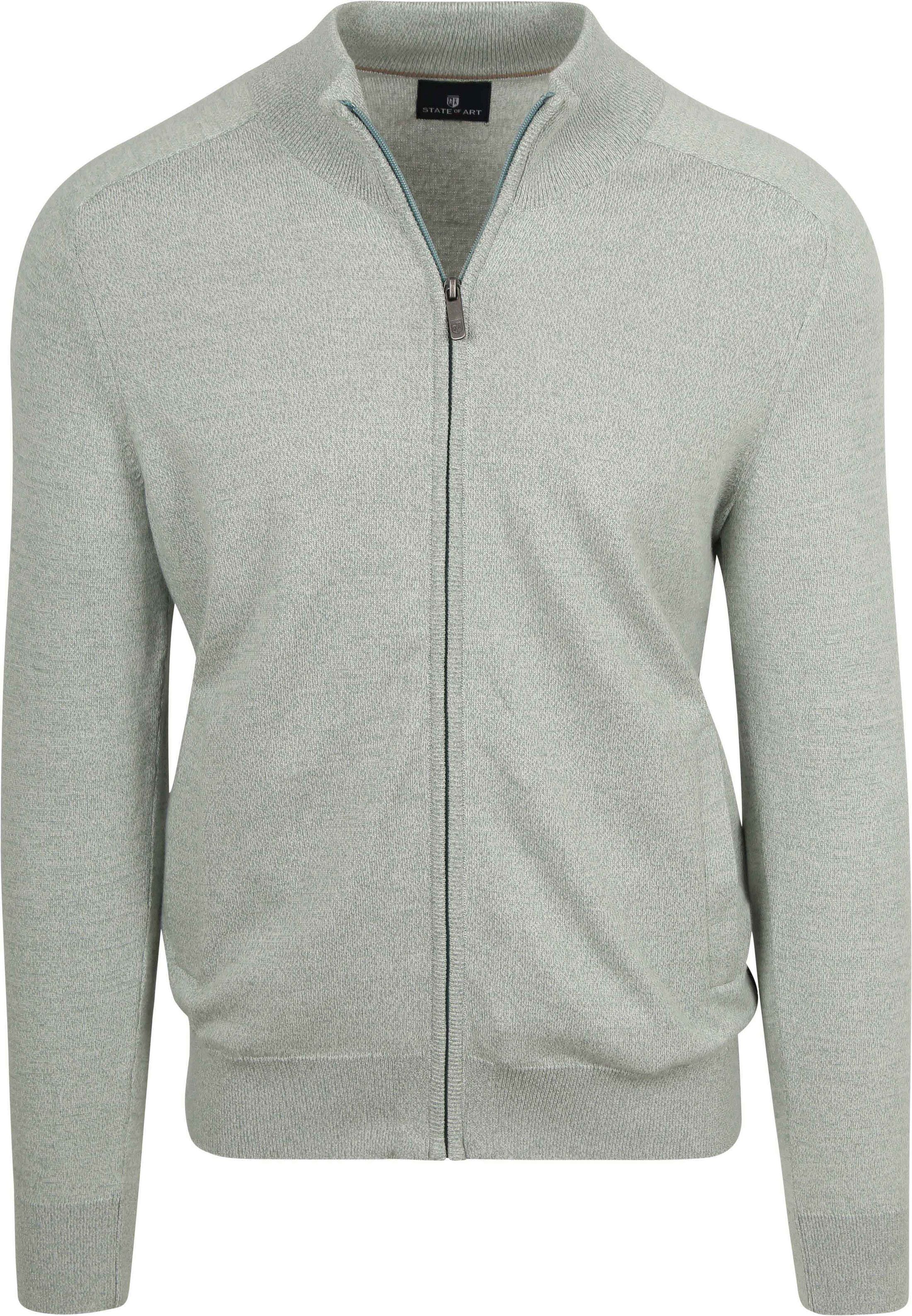 State of Art Vest Melange Light Green 16116092-3493 order online | Suitable