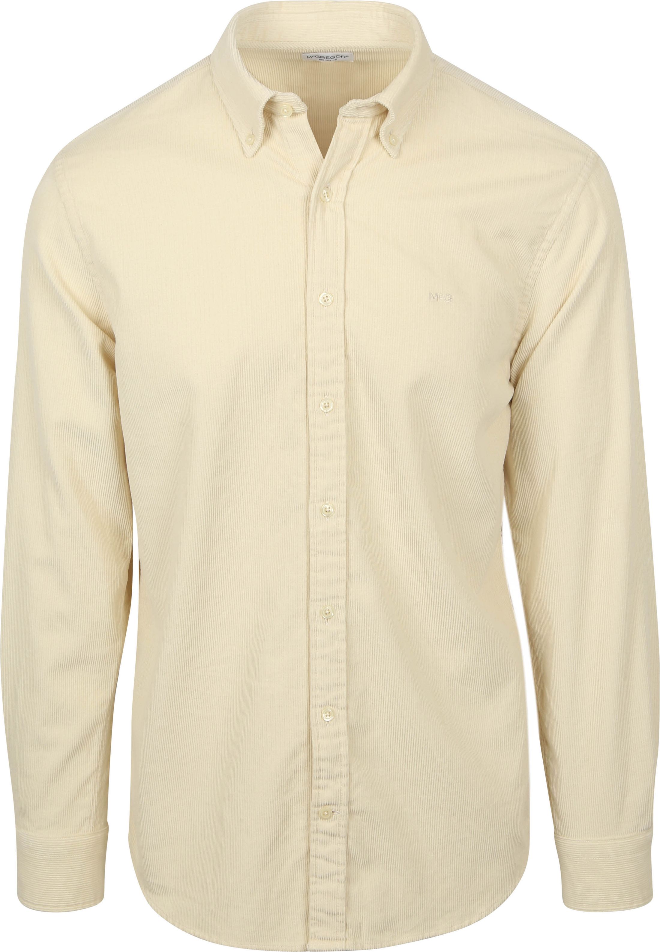 McGregor Skjorte i Corduroy i Kremfarge MM252.6001.07-9100